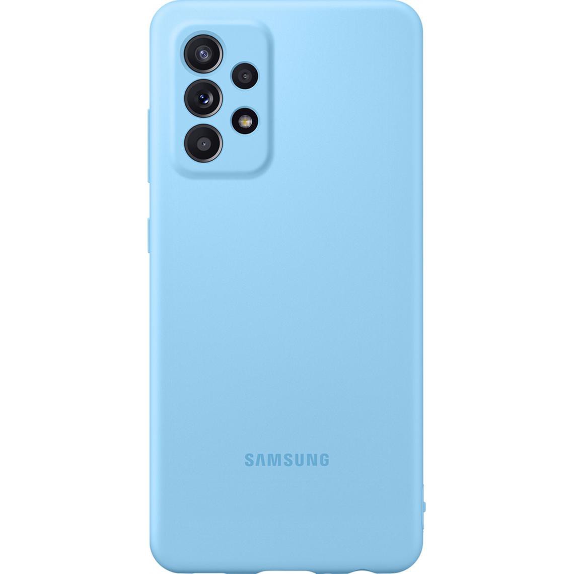 Samsung - Coque Silicone pour Galaxy A52 4G/5G - Bleu - Coque, étui smartphone