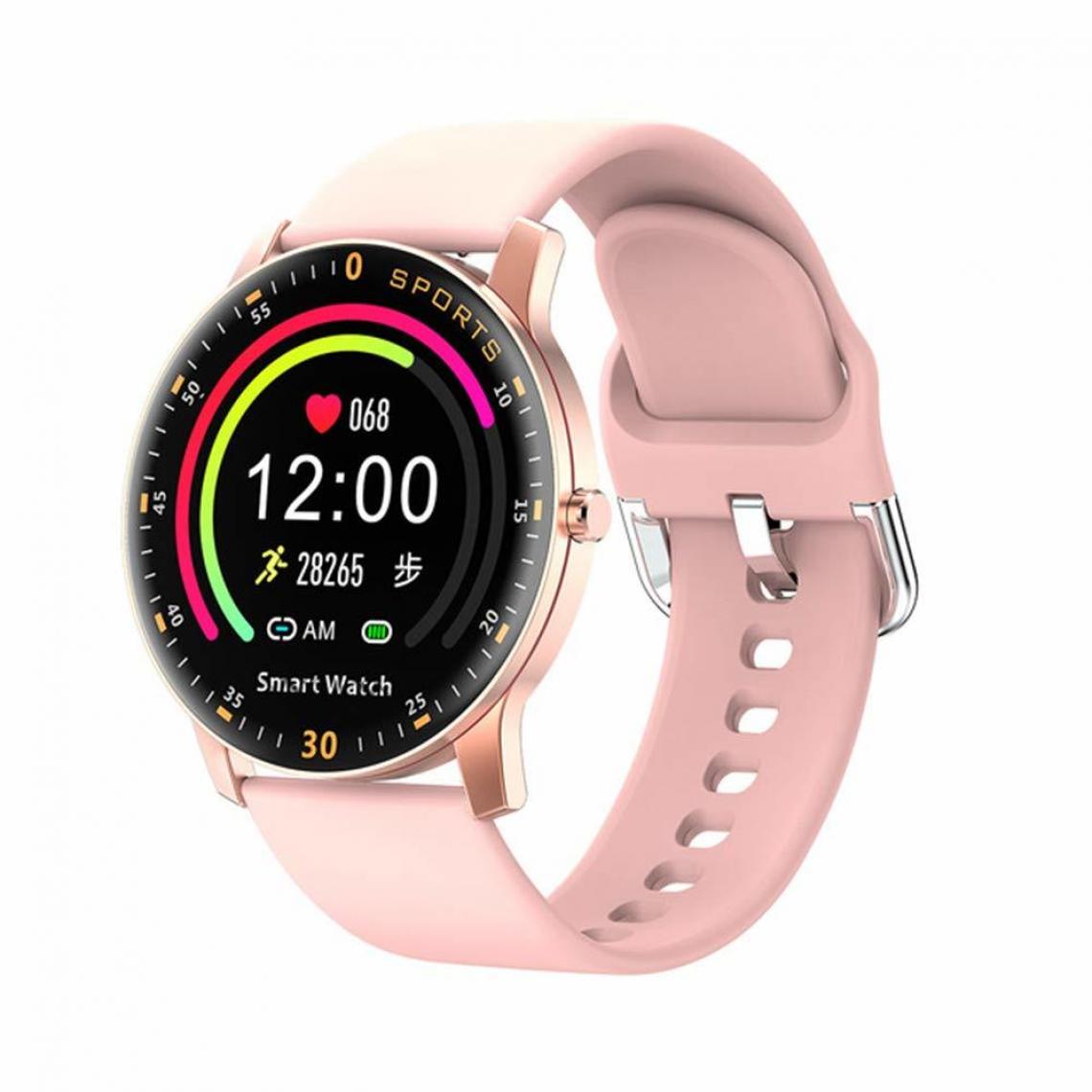 Chronotech Montres - Fitness Tracker Smartwatches Pedometer Watch, Full Touch Color Screen Wearable Activity Tracker Step Counter Sleep Monitor for Kids Women Men(Rose) - Montre connectée