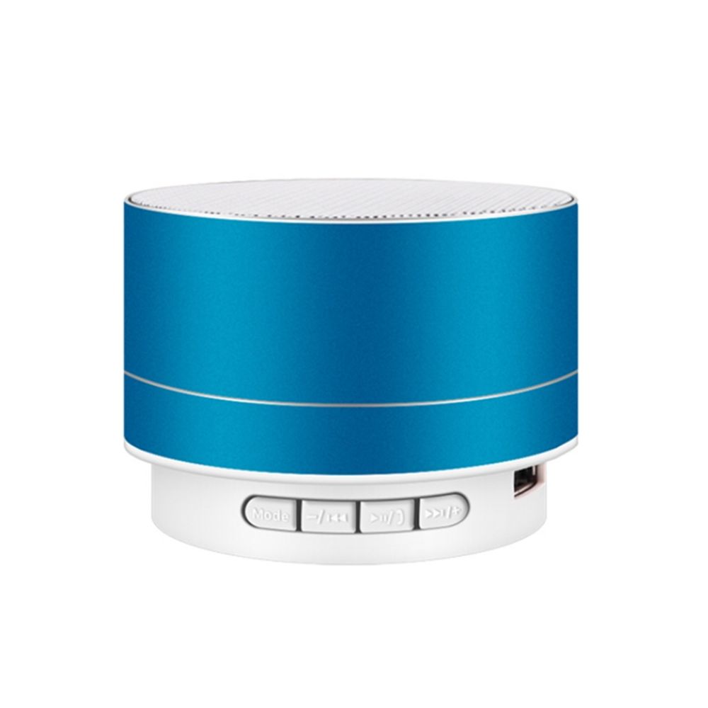 marque generique - YP Select Lumières en métal Bluetooth haut-parleur téléphone portable Subwoofer Mini canon en acier - bleu - Hauts-parleurs