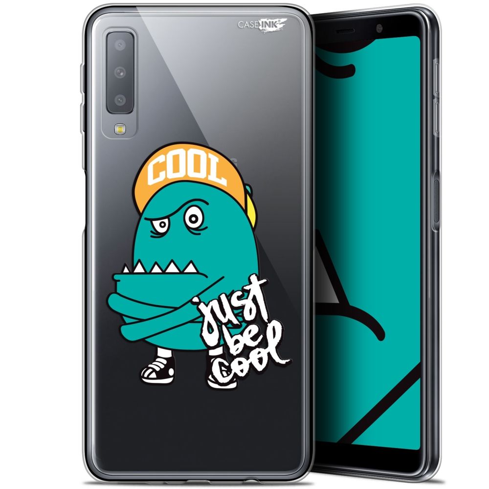 Caseink - Coque arrière Samsung Galaxy A7 2018 (A750) (6 ) Gel HD [ Nouvelle Collection - Souple - Antichoc - Imprimé en France] Be Cool - Coque, étui smartphone