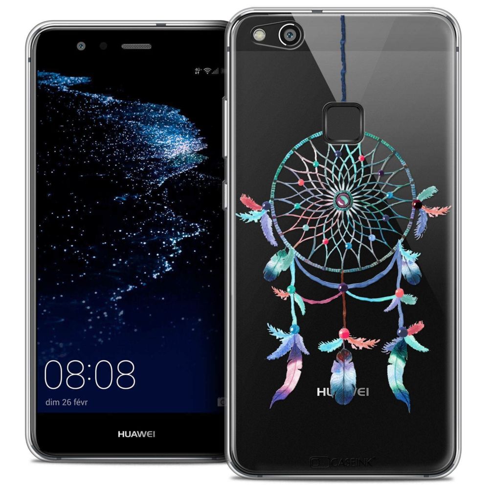 Caseink - Coque Housse Etui Huawei P10 LITE (5.2 ) [Crystal Gel HD Collection Dreamy Design Attrape Rêves Rainbow - Souple - Ultra Fin - Imprimé en France] - Coque, étui smartphone