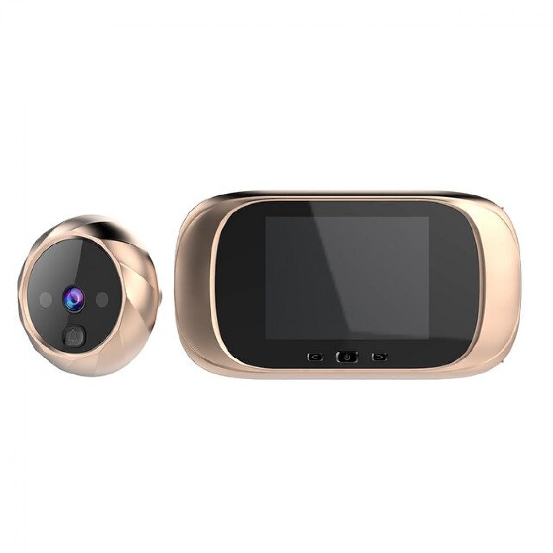 Universal - 4,3 pouces HD, yeux de chat, sonnette à la porte, caméra.(Or) - Sonnette et visiophone connecté