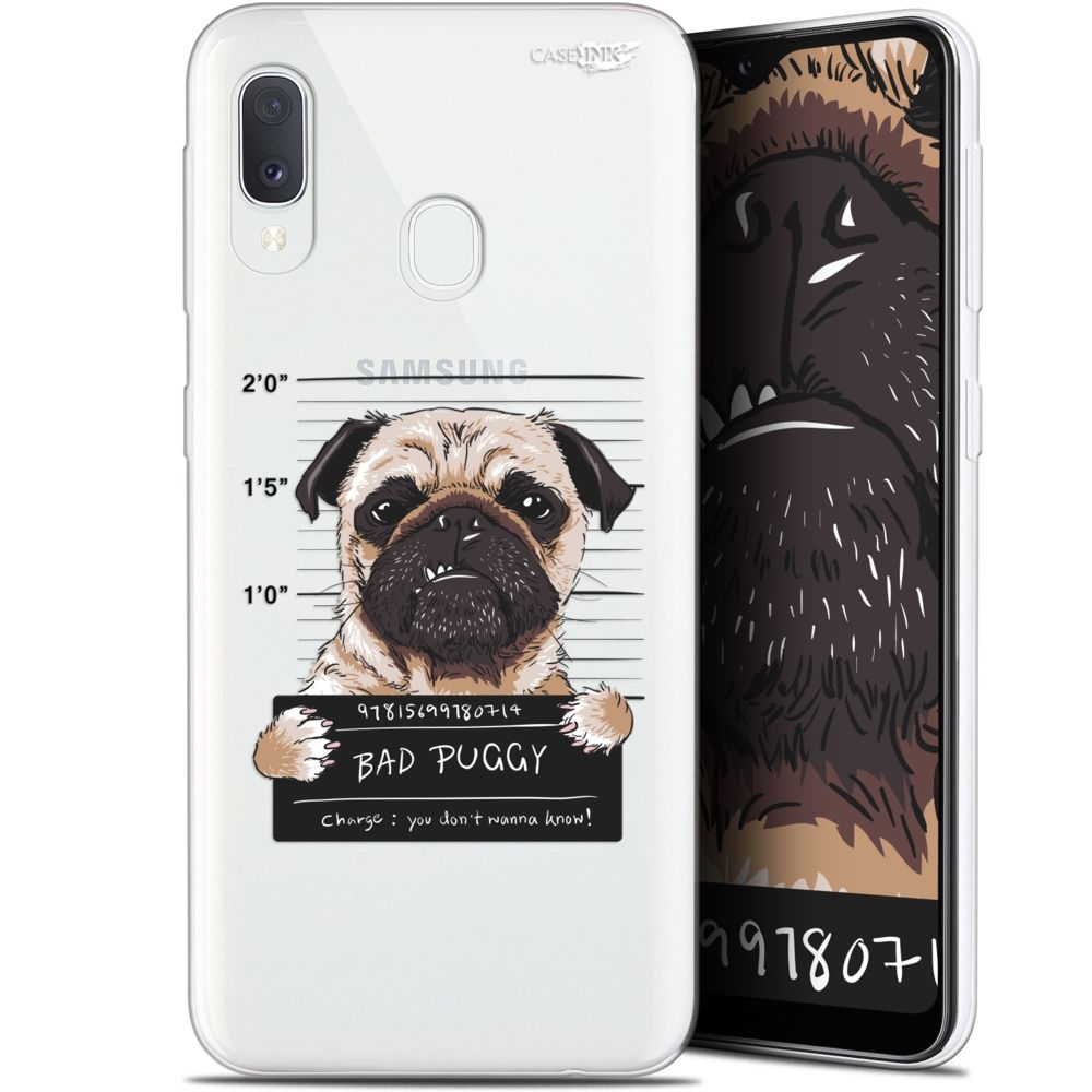 Caseink - Coque arrière Samsung Galaxy A20E (5.8 ) Gel HD [ Nouvelle Collection - Souple - Antichoc - Imprimé en France] Beware The Puggy Dog - Coque, étui smartphone