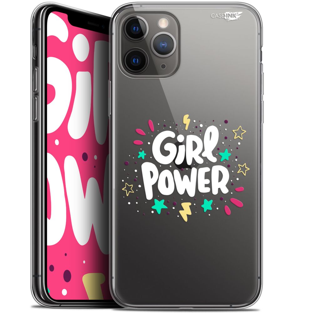 Caseink - Coque arrière Apple iPhone 11 Pro Max (6.5 ) Gel HD [ Nouvelle Collection - Souple - Antichoc - Imprimé en France] Girl Power - Coque, étui smartphone