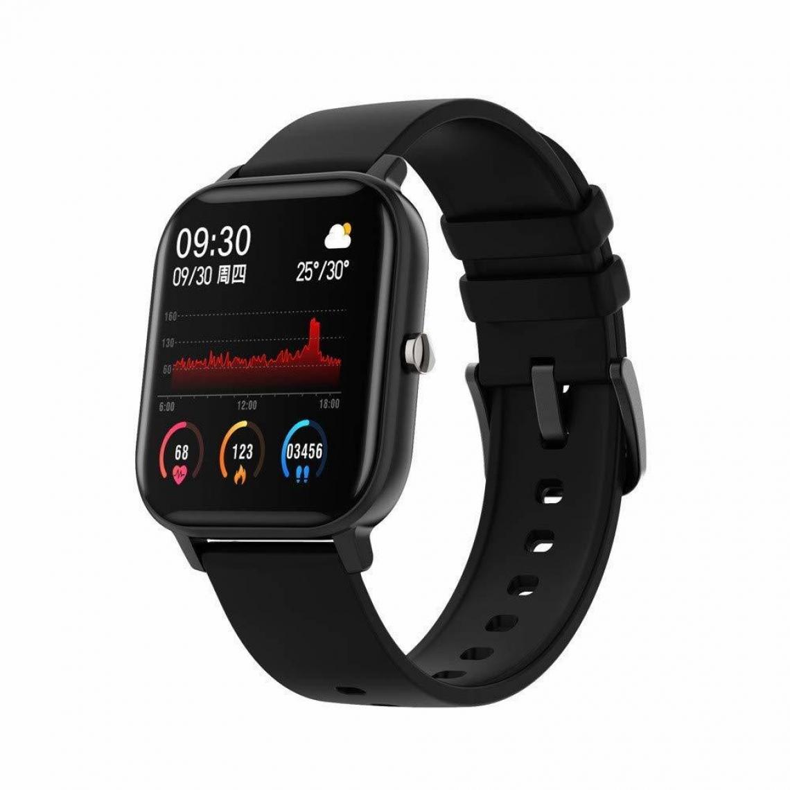 Chronotech Montres - Chronus Smart Watch P8 Sports Smart Watch Fitness Smart Screen Touch Screen IPX7, Smart Call Night Monitor(black) - Montre connectée