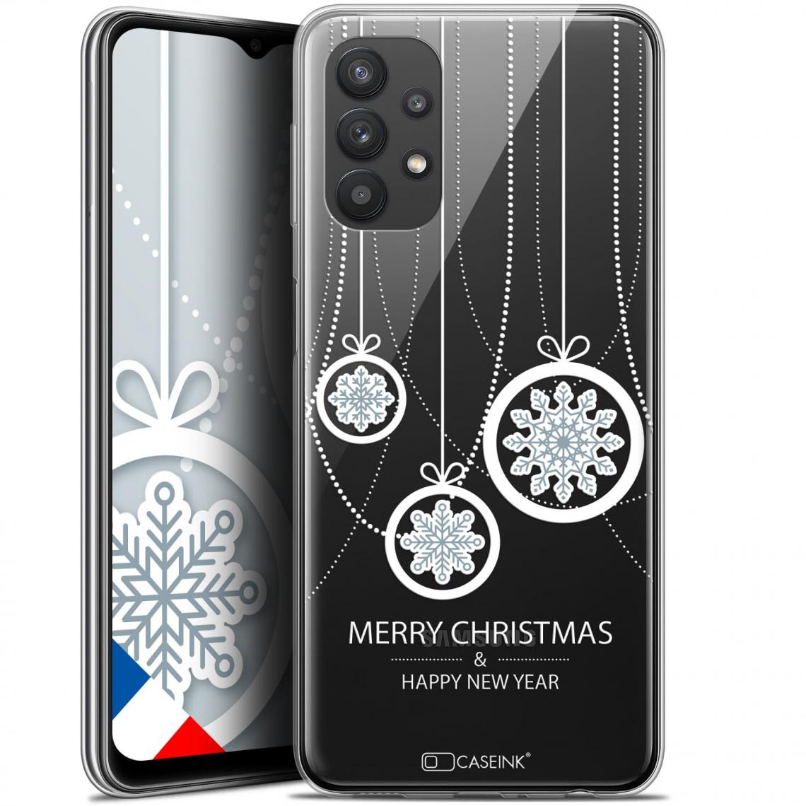 Caseink - Coque Pour Samsung Galaxy A32 5G (6.5 ) [Gel HD Collection Noël 2017 Design Christmas Balls - Souple - Ultra Fin - Imprimé en France] - Coque, étui smartphone