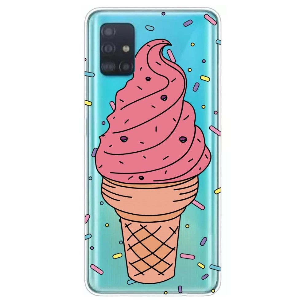 marque generique - Coque en TPU impression de motifs IMD souple crème glacée pour votre Samsung Galaxy A71 - Coque, étui smartphone