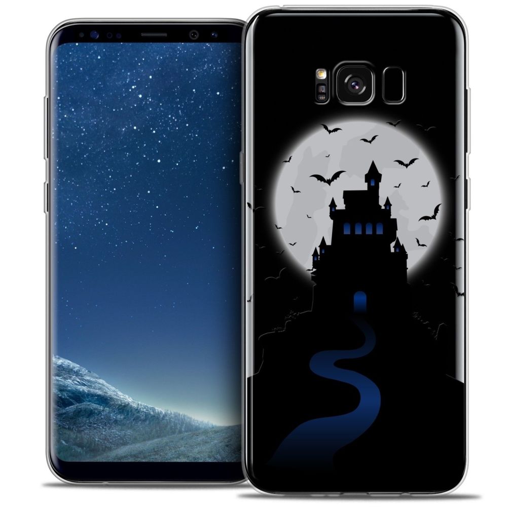 Caseink - Coque Housse Etui Samsung Galaxy S8+/ Plus (G955) [Crystal Gel HD Collection Halloween Design Castle Nightmare - Souple - Ultra Fin - Imprimé en France] - Coque, étui smartphone