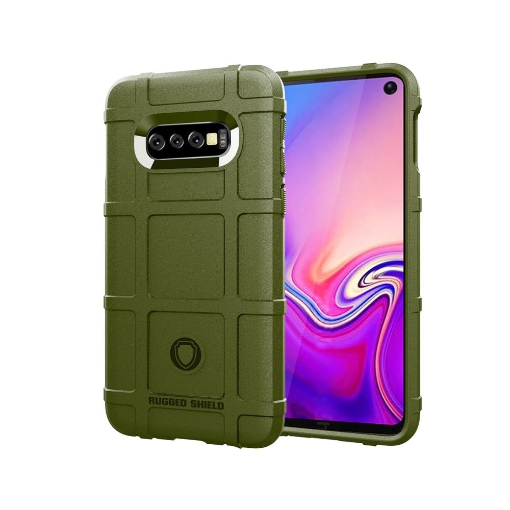 Wewoo - étuis Coque Housse TPU antichoc à couverture complète pour Galaxy S10e (vert armée) - Coque, étui smartphone