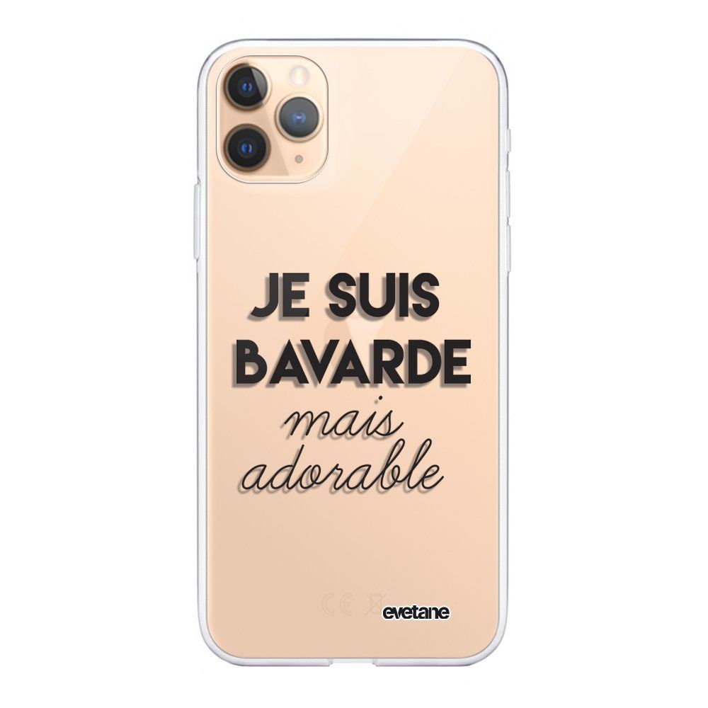 Evetane - Coque iPhone 11 Pro souple transparente Bavarde Mais Adorable Motif Ecriture Tendance Evetane. - Coque, étui smartphone