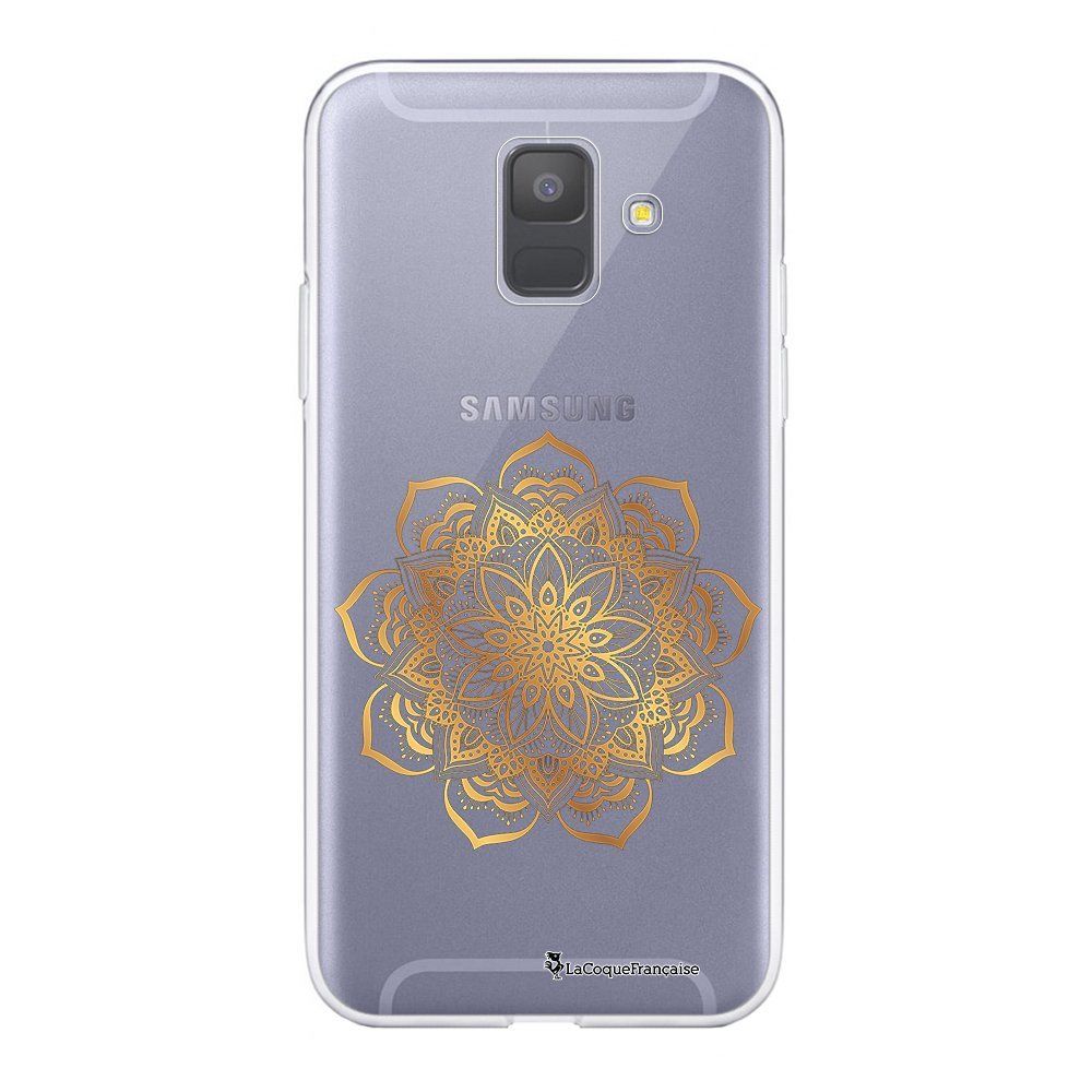 La Coque Francaise - Coque Samsung Galaxy A6 2018 souple transparente Mandala Or Motif Ecriture Tendance La Coque Francaise. - Coque, étui smartphone