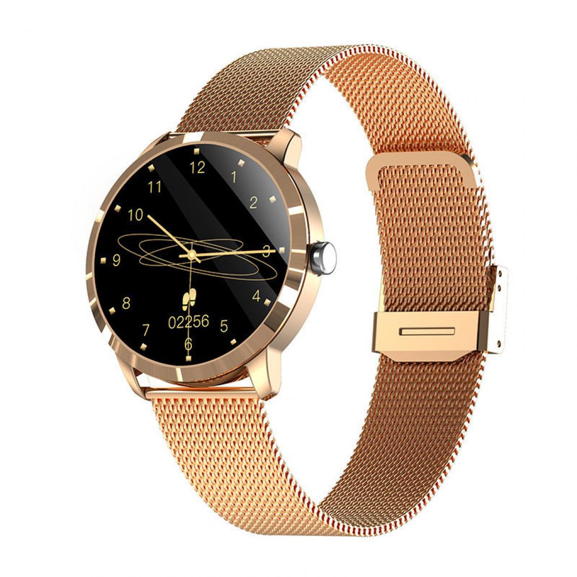 Chronotech Montres - Smart Watch for Women, Fitness Tracker 1.1 inch Touch Screen Fitness Watch with Heart Rate Sleep Monitor(gold) - Montre connectée
