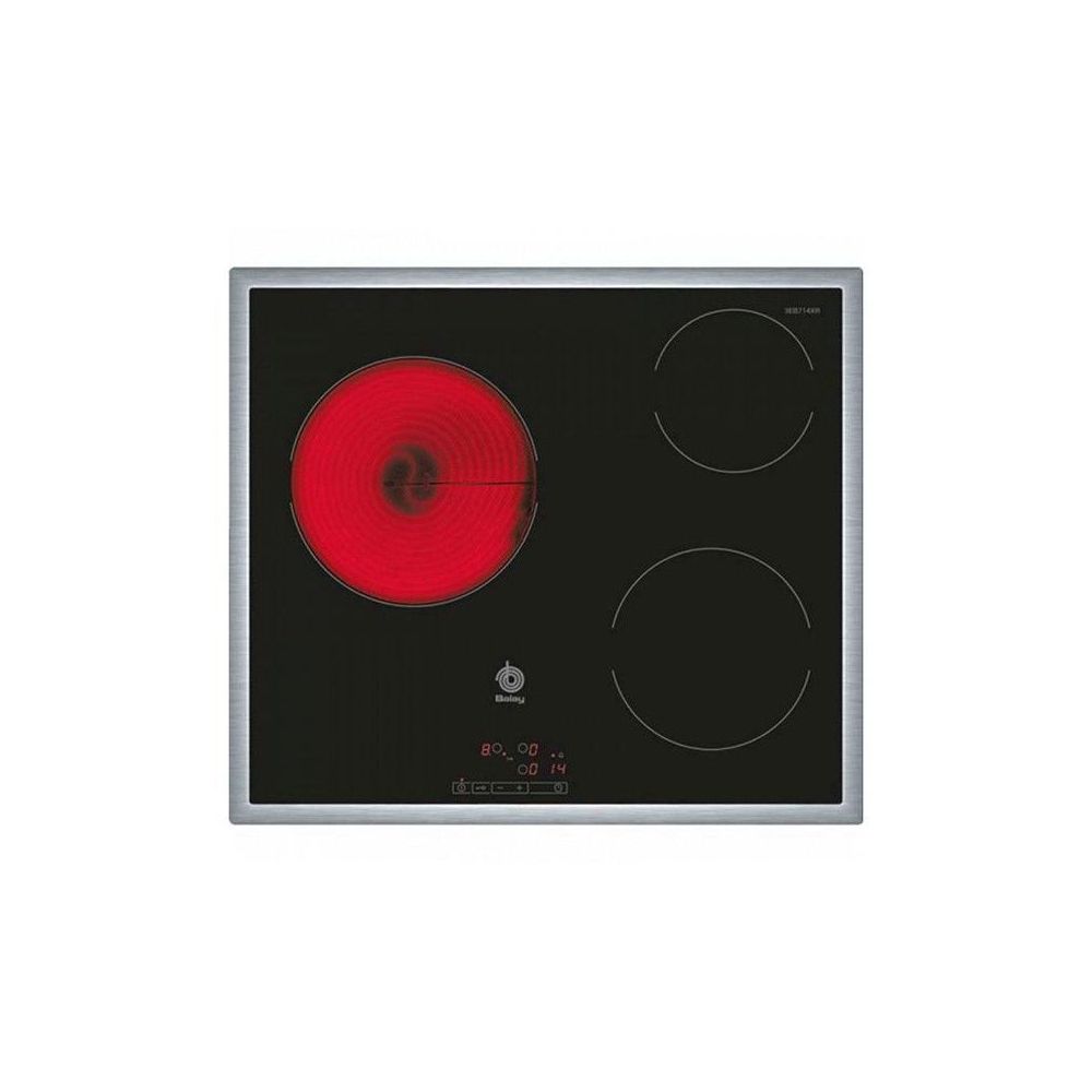 Balay - Plaques vitro-céramiques Balay 3EB714XR 60 cm Noir (3 zones de cuisson) - Table de cuisson