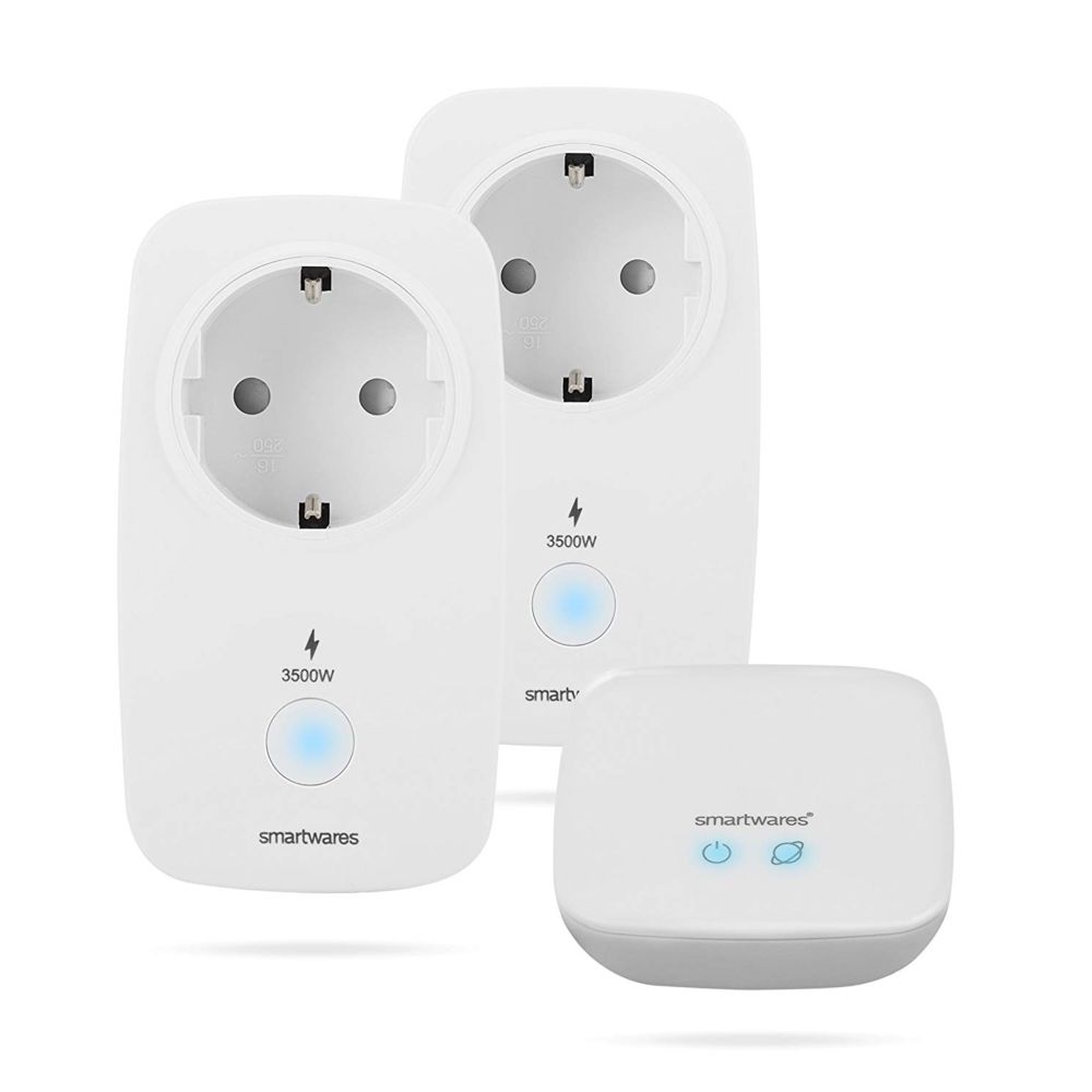 Smartwares - SmartHome Pro 1 Box + 2 Prise connectée - Box domotique et passerelle