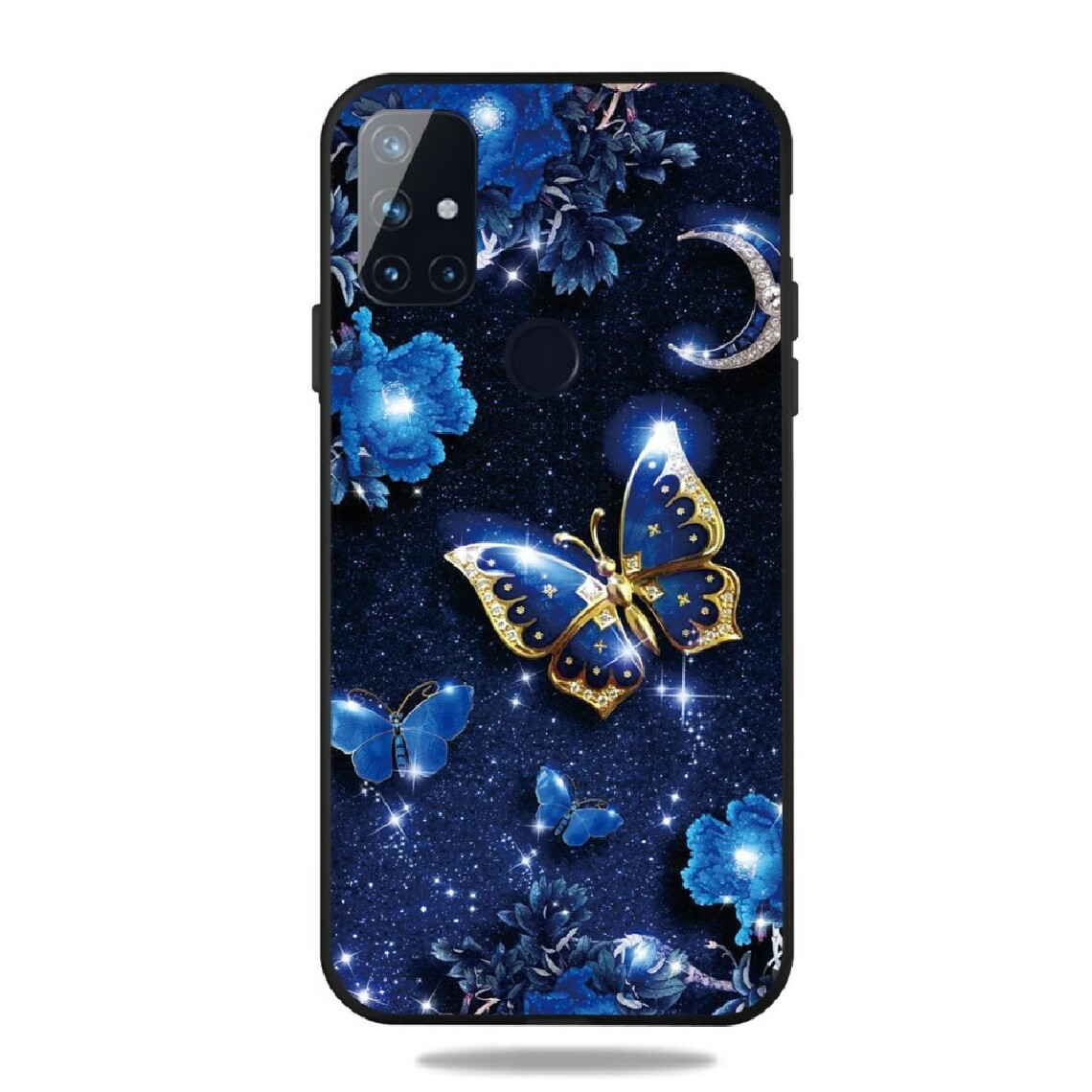 Other - Coque en TPU impression de motifs à base de noir de surface givrée papillon bleu pour votre OnePlus Nord N10 5G - Coque, étui smartphone