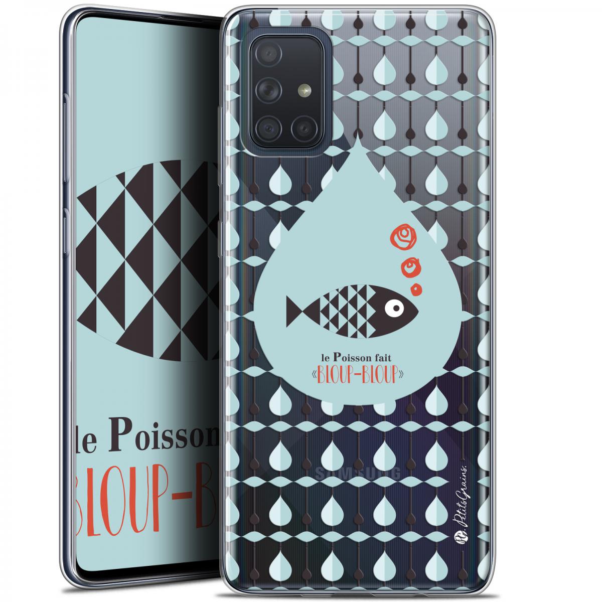 Caseink - Coque Pour Samsung Galaxy A71 (A715) (6.7 ) [Gel HD Collection Petits Grains ? Design Le Poisson - Souple - Ultra Fin - Imprimé en France] - Coque, étui smartphone