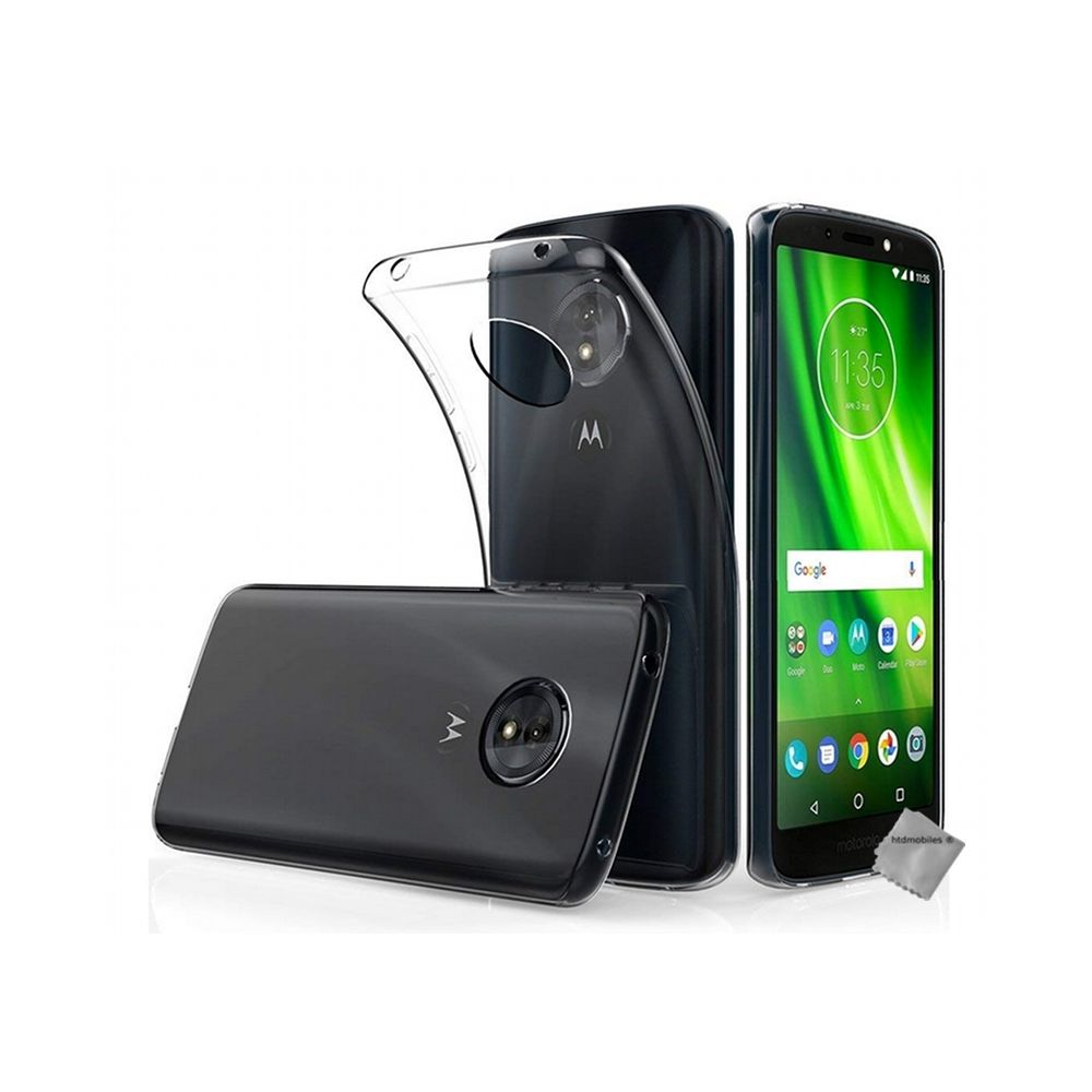 Htdmobiles - Housse etui coque silicone gel Motorola Moto E5 Play + film ecran TRANSPARENT TPU - Autres accessoires smartphone