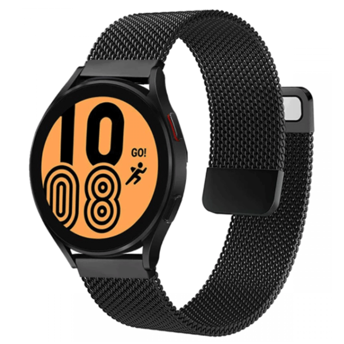 Phonecare - Bracelet Confortable Milanais Avec Fermoir Magnétique pourSamsung Galaxy Watch4 - 42mm - noir - Autres accessoires smartphone