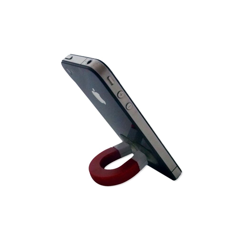 Totalcadeau - Support dock aimant à ventouses pour smartphone rouge - Autres accessoires smartphone