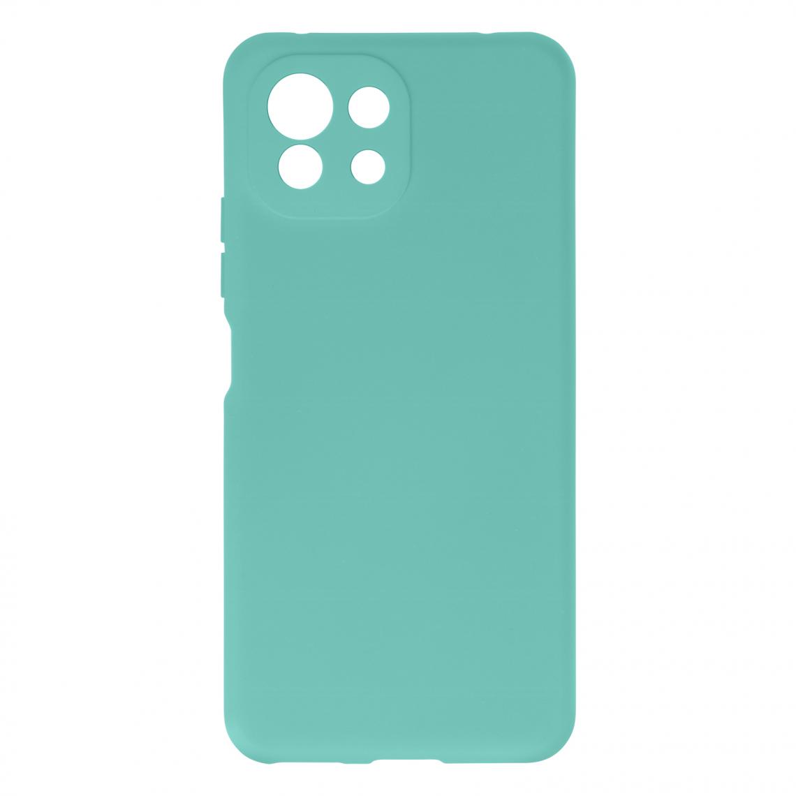 Avizar - Coque Xiaomi Mi 11 Lite Silicone Semirigide Finition Soft Touch Fine turquoise - Coque, étui smartphone