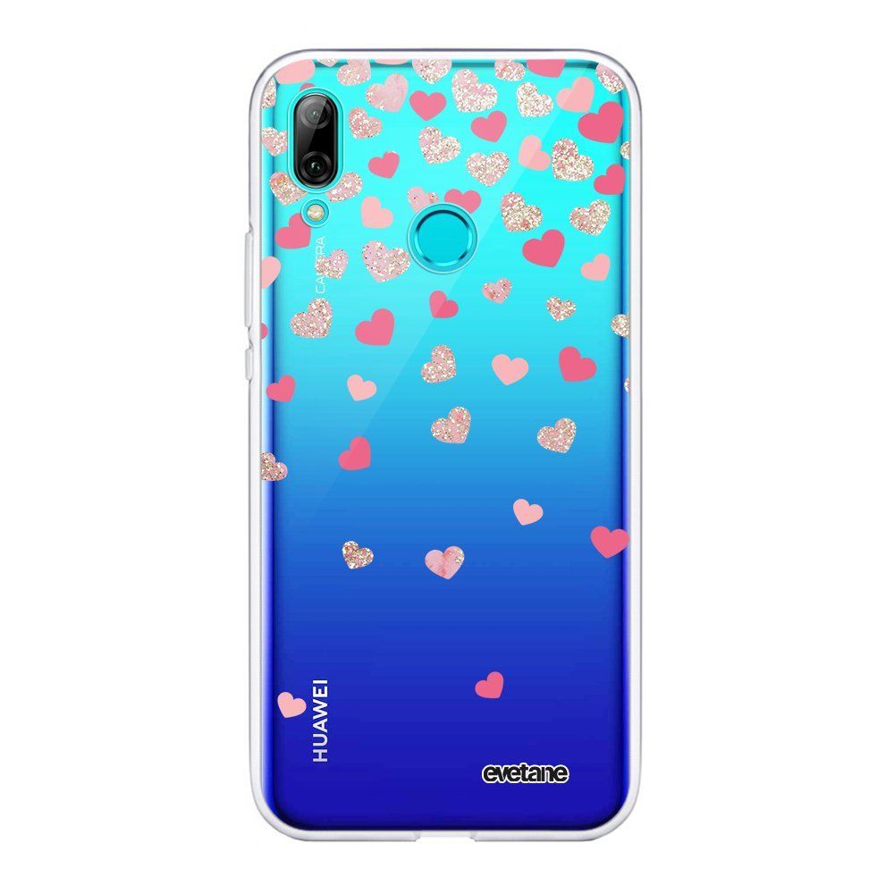 Evetane - Coque Huawei PSmart 2019 360 intégrale transparente Coeurs en confettis Ecriture Tendance Design Evetane. - Coque, étui smartphone
