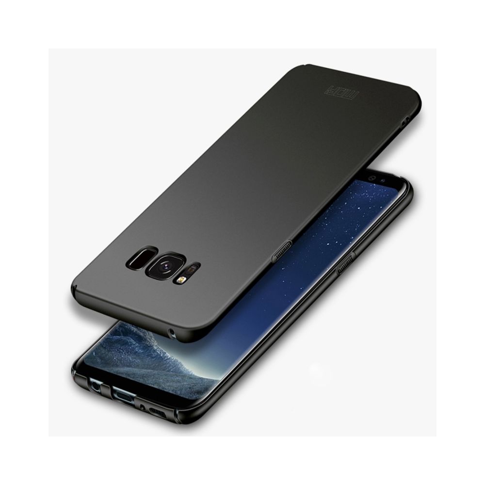 Wewoo - Coque noir pour Samsung Galaxy S8 givré PC bord ultra-mince entièrement enveloppé étui de protection arrière - Coque, étui smartphone