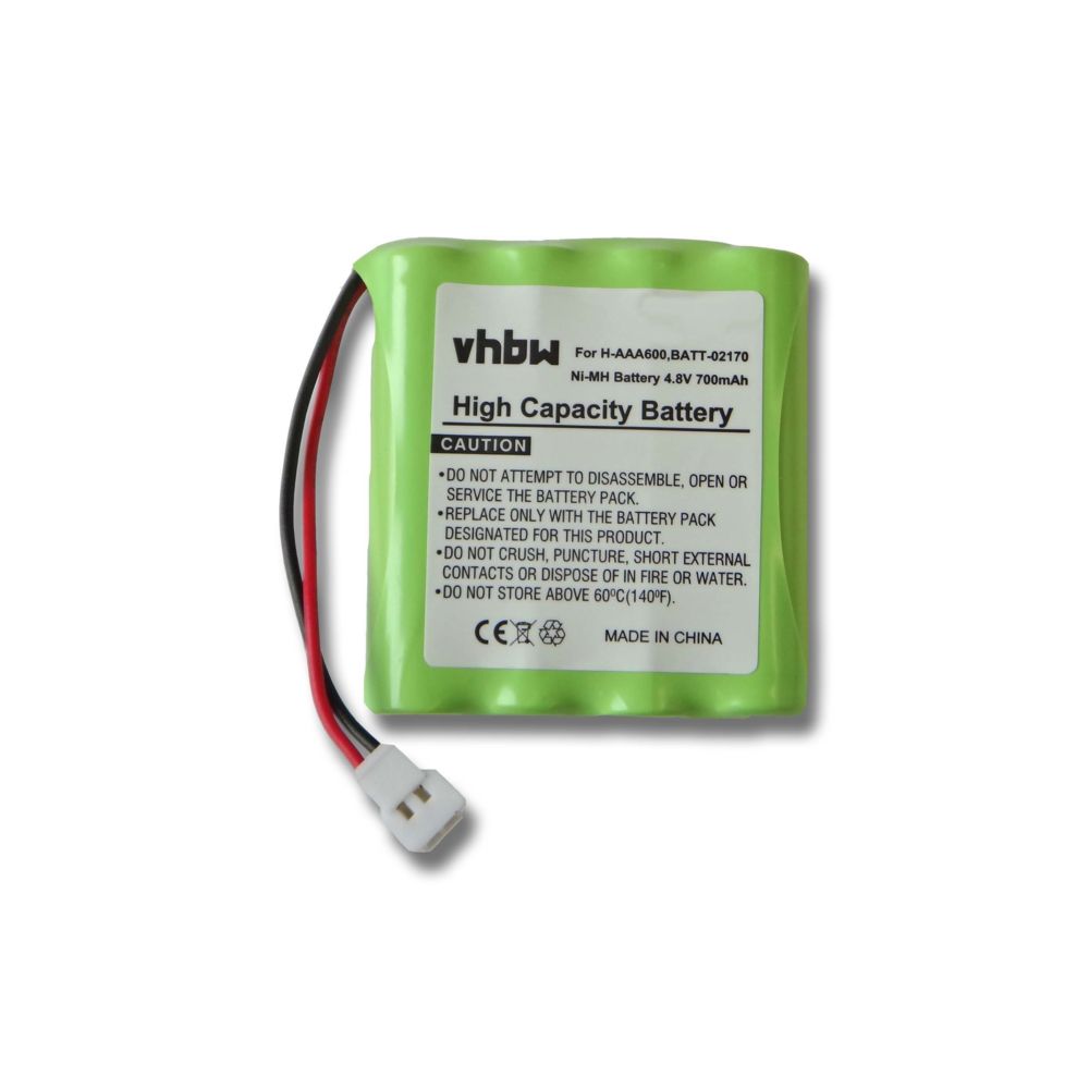 Vhbw - Batterie NI-MH 700mAh 4.8V pour PHILIPS remplace H-AAA600, BATT-02170 - Babyphone connecté