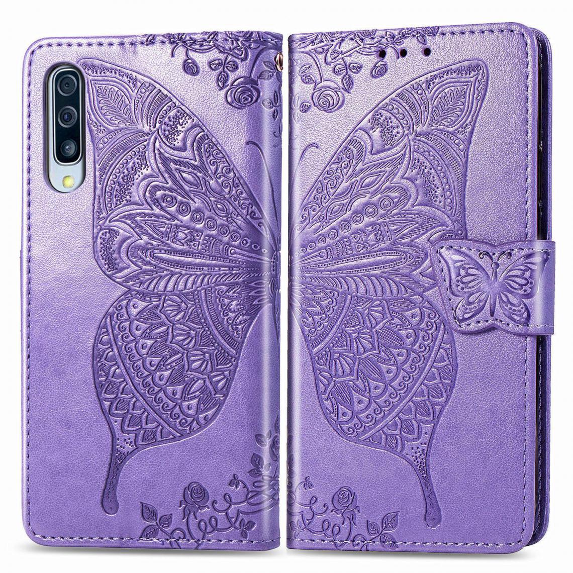 OtterBox - Samsung Galaxy A30S Housse Etui Coque de protection type portefeuille Papillon [Violet] - Coque, étui smartphone