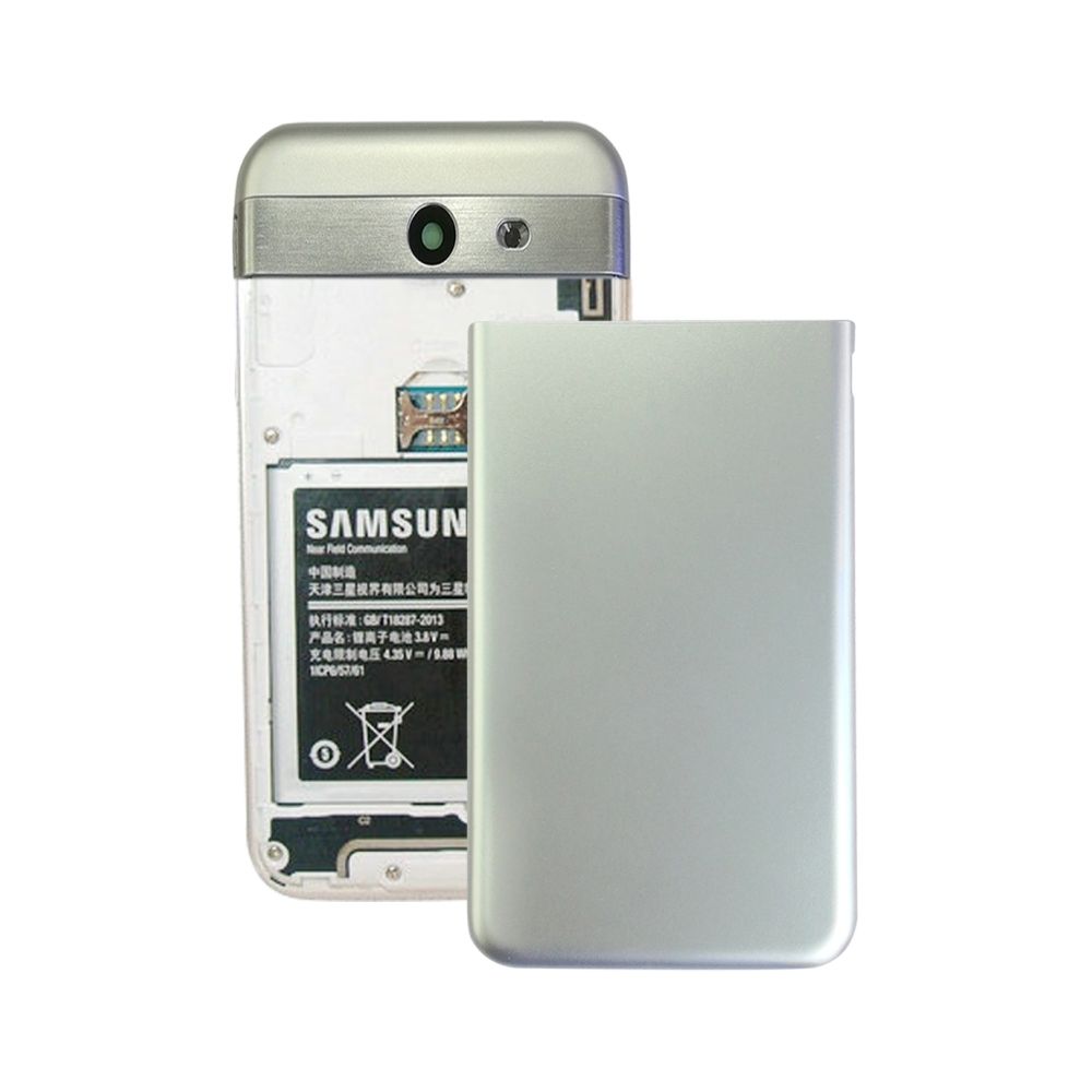 Wewoo - Couverture arrière pour Galaxy J3 Emerge / J327 (Argent) - Coque, étui smartphone