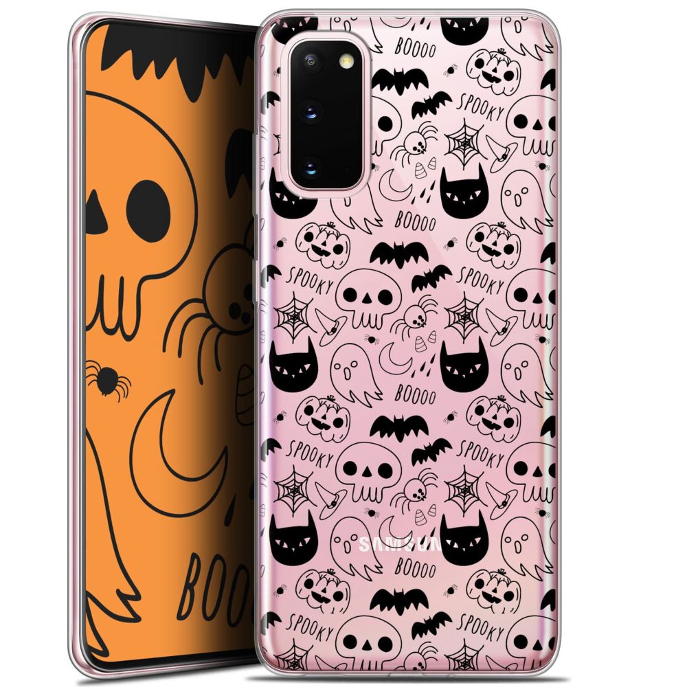 Caseink - Coque Pour Samsung Galaxy S20 (6.2 ) [Gel HD Collection Halloween Design Spooky - Souple - Ultra Fin - Imprimé en France] - Coque, étui smartphone