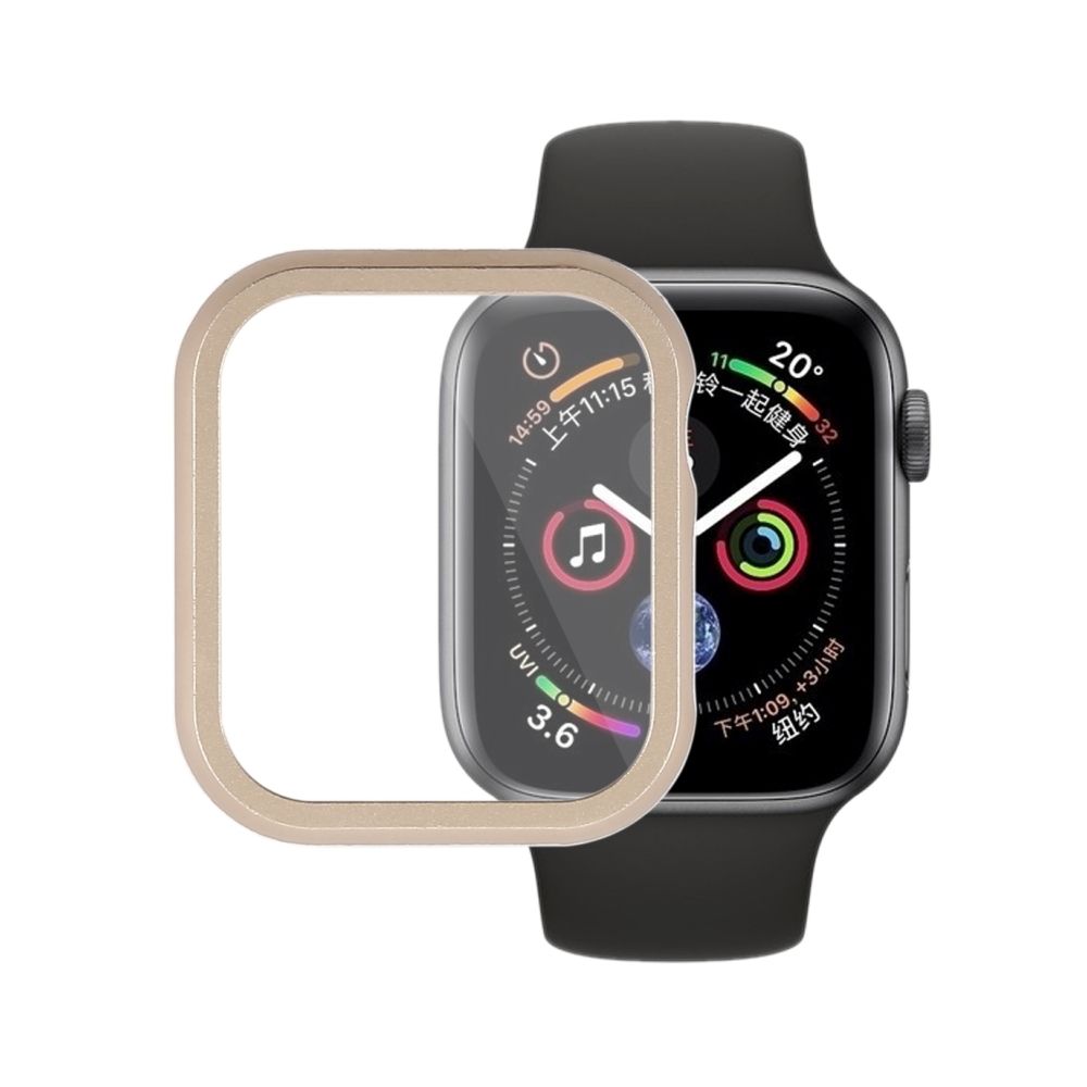 Wewoo - Boitier Étui de protection en métal pour cadre avant pour Apple Watch série 4 40 mm (or) - Accessoires Apple Watch