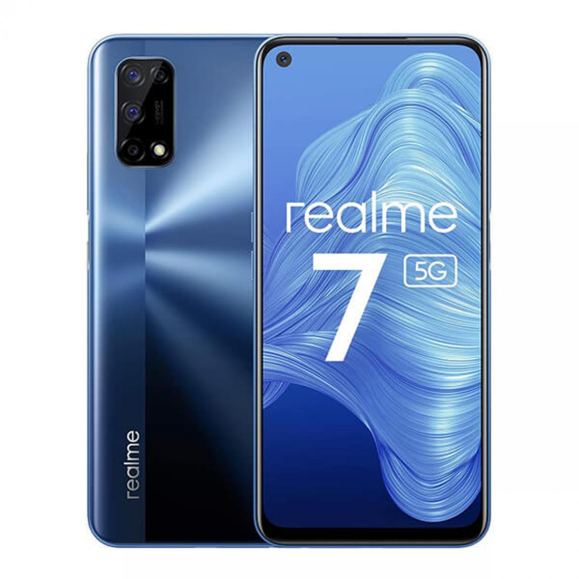 Realme - Realme 7 5G 6Go/128Go Bleu (Beltic Blue) Dual SIM - Smartphone Android