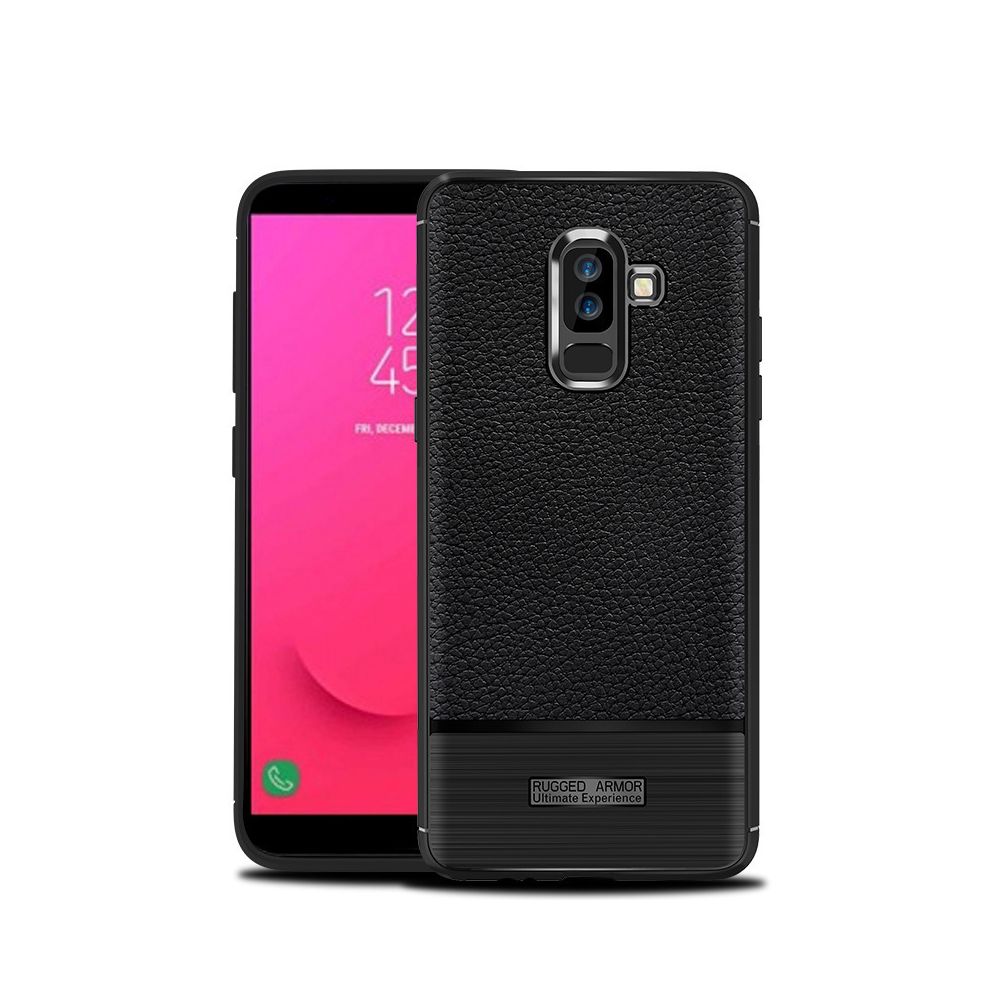 marque generique - Etui Coque de protection antichoc souple pour Samsung Galaxy J8 2018 - Noir - Autres accessoires smartphone