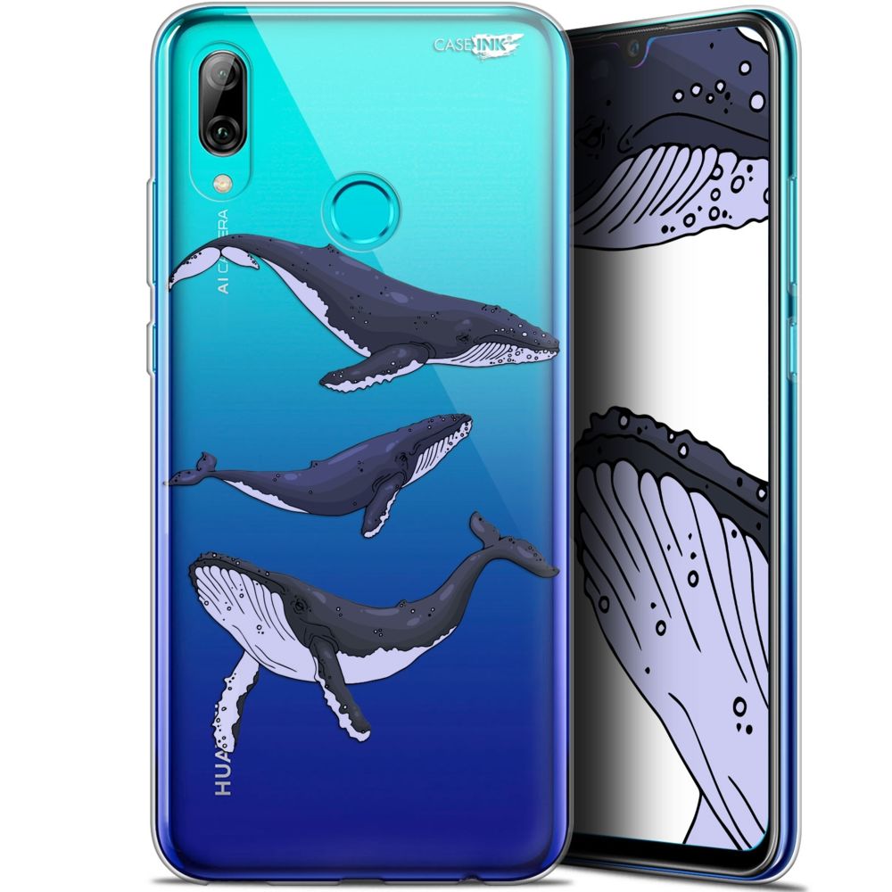 Caseink - Coque arrière Pour Huawei P Smart 2019 (6.21 ) Crystal Gel HD [ Nouvelle Collection - Souple - Antichoc - Imprimé en France] Les 3 Baleines - Coque, étui smartphone