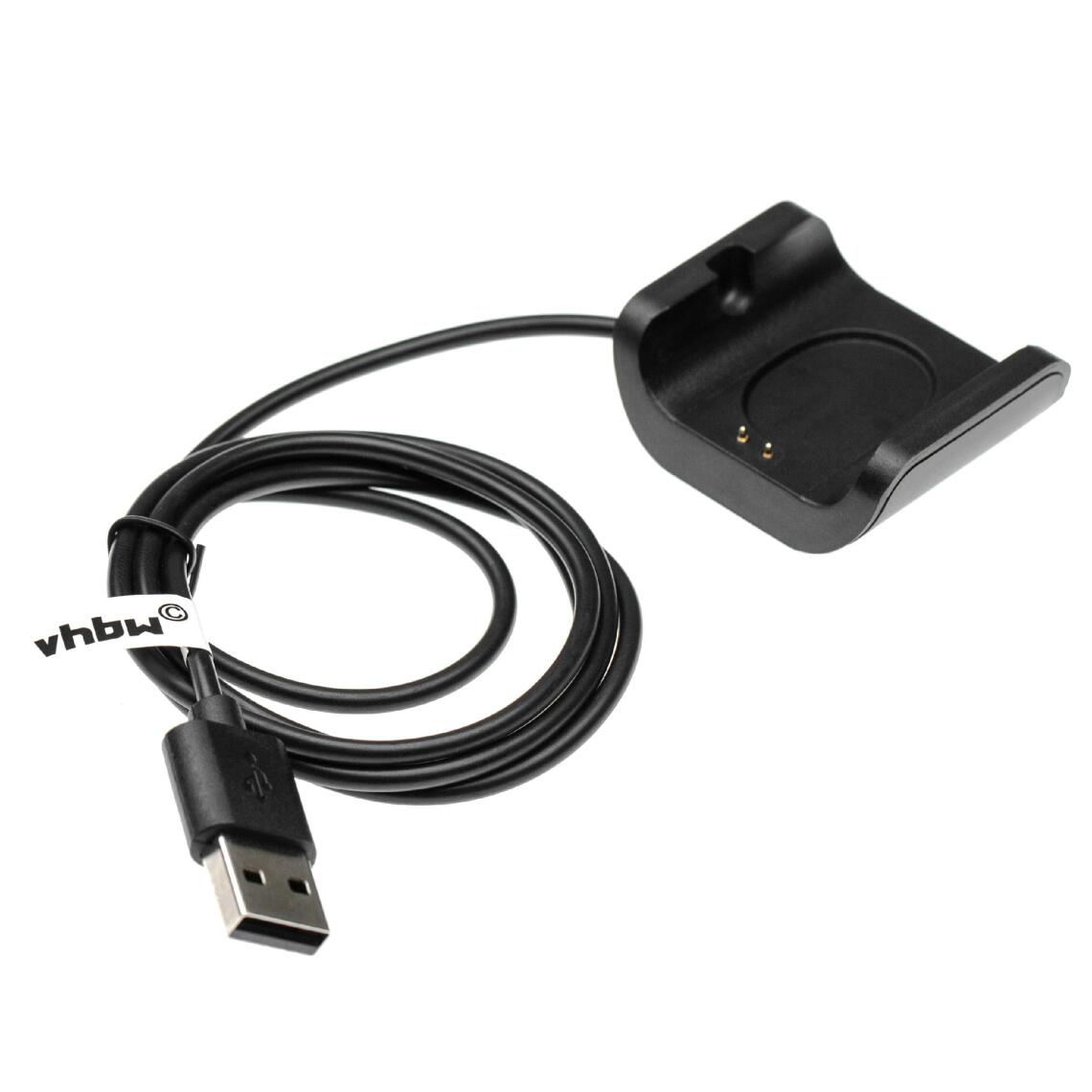 Vhbw - vhbw Câble de charge compatible avec Huami Amazfit A1916 smartwatch traqueurs de fitness noir Station de charge - Accessoires montres connectées