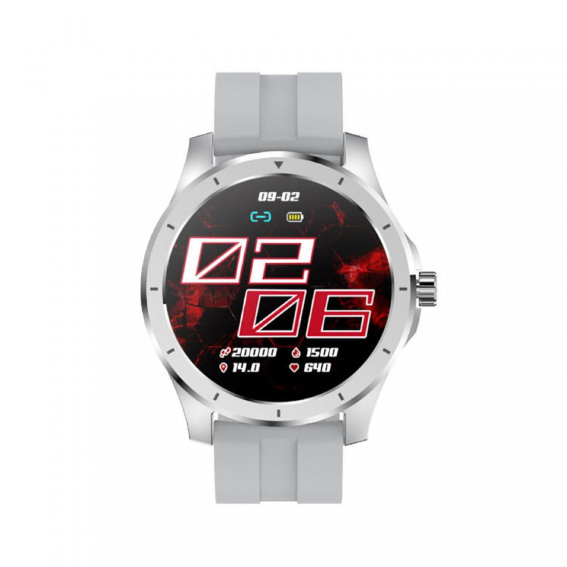 Chronotech Montres - Chronus Smart Watch with blood pressure monitoring, sleep detection, bluetooth call, local music storage, custom clock(silver) - Montre connectée
