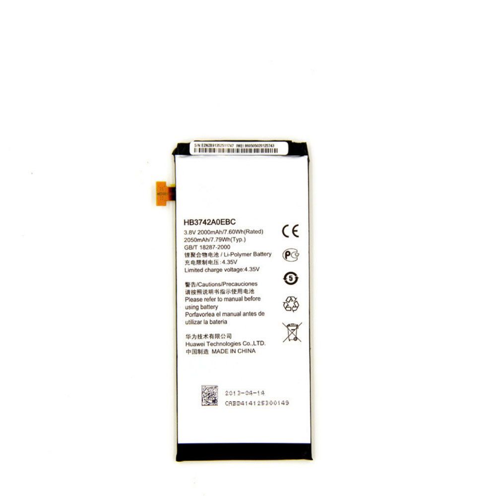 Huawei - Batterie 3.8V 1670mAh 6.2Wh Pour Huawei Ascend P6 - Autres accessoires smartphone