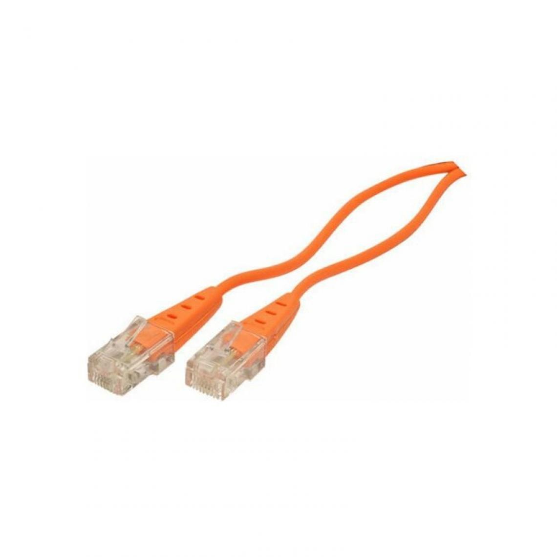 shiverpeaks - shiverpeaks BASIC-S Câble de raccordment RNIS, orange, 0,5m () - Accessoires Téléphone Fixe