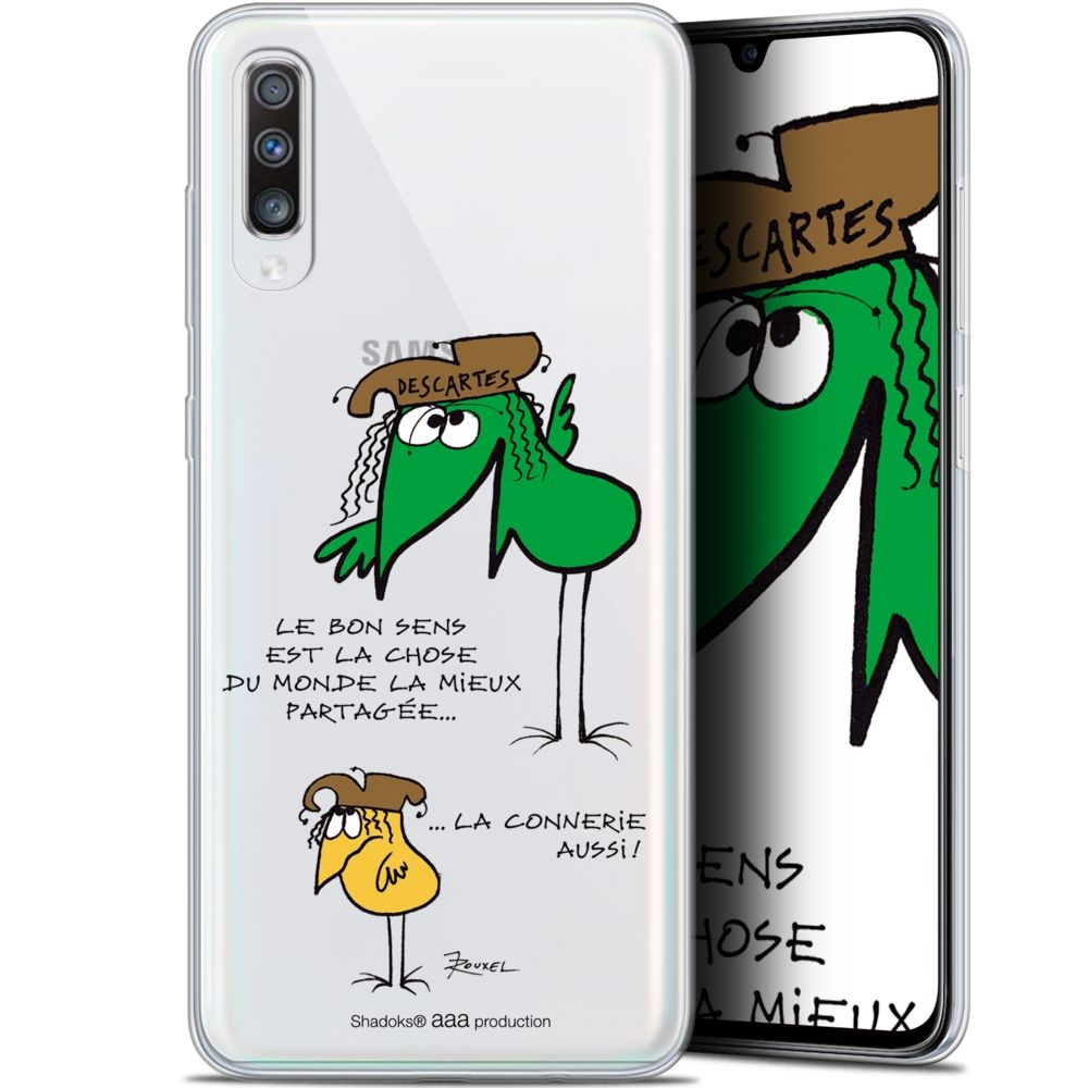 Caseink - Coque Pour Samsung Galaxy A70 (6.7 ) [Gel HD Collection Les Shadoks ? Design Le Partage - Souple - Ultra Fin - Imprimé en France] - Coque, étui smartphone