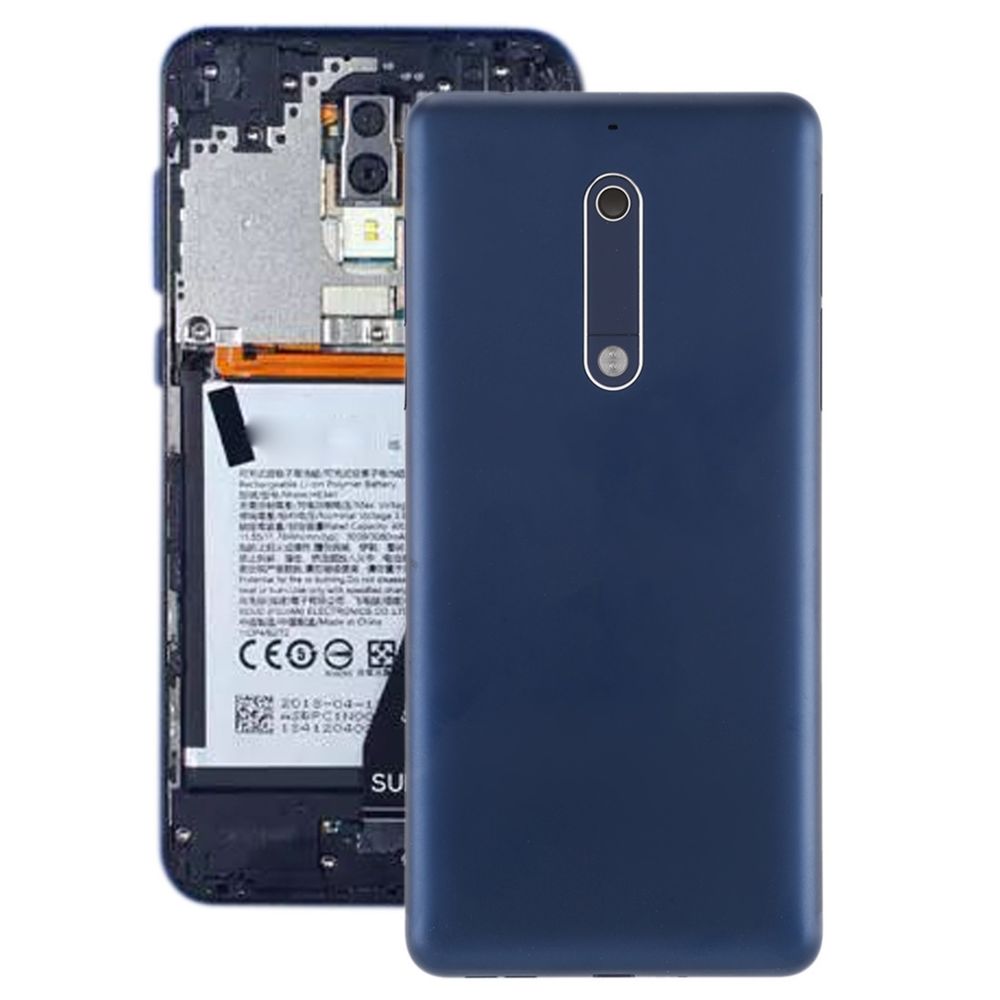 Wewoo - Cache arrière de la batterie avec lentille d'appareil photo et touches latérales pour Nokia 5 bleu - Autres accessoires smartphone