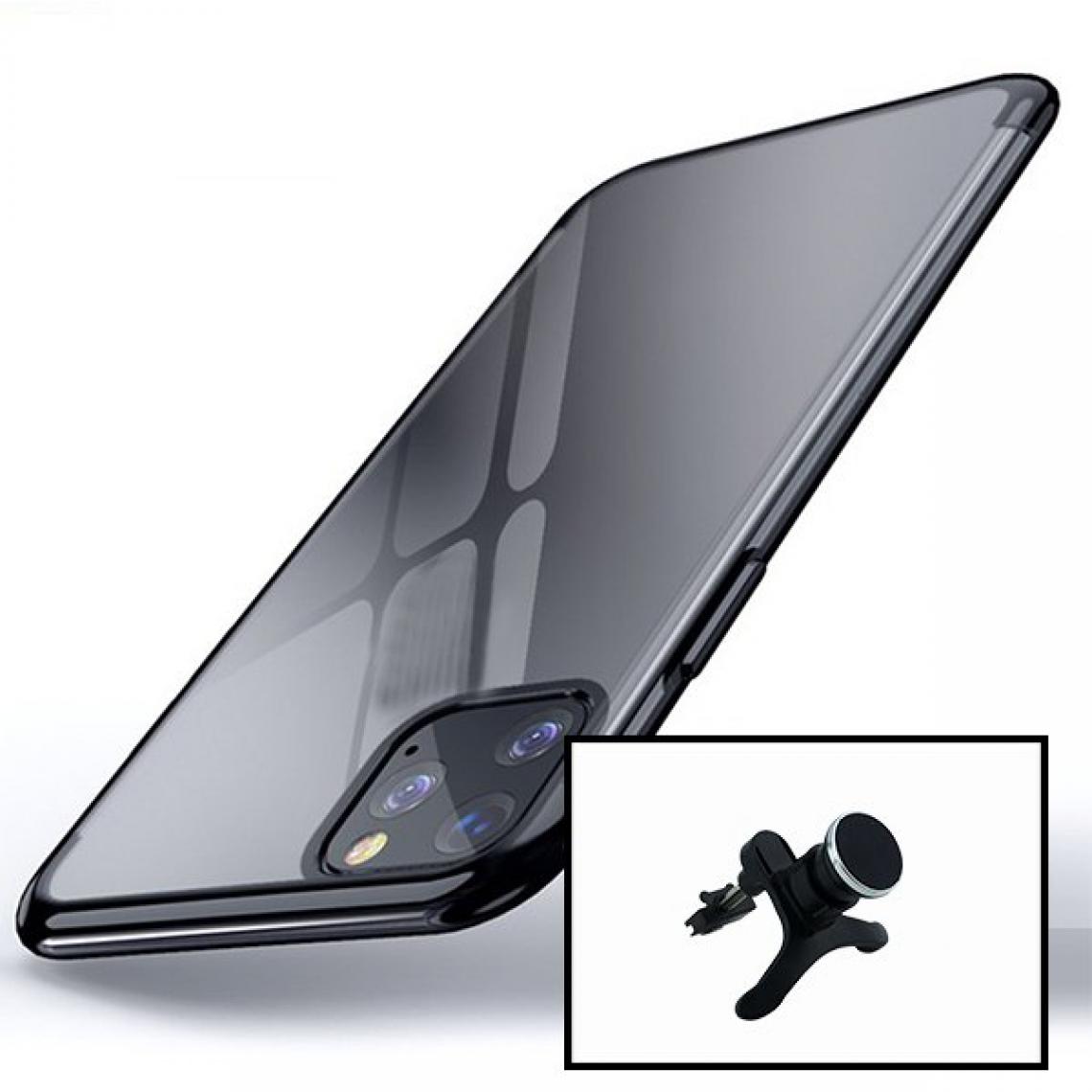 Phonecare - Kit Support Magnétique de Voiture Renforcé + Coque SlimArmor pour iPhone 13 Pro Max - noir - Coque, étui smartphone