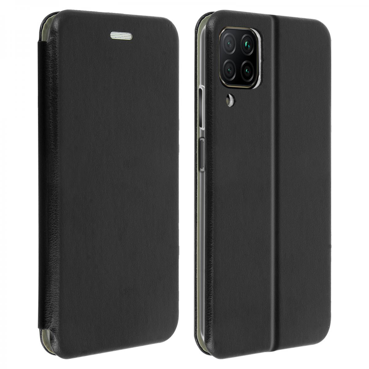 Avizar - Étui Huawei P40 Lite Housse éco-cuir Clapet Porte-carte Support Vidéo noir - Coque, étui smartphone