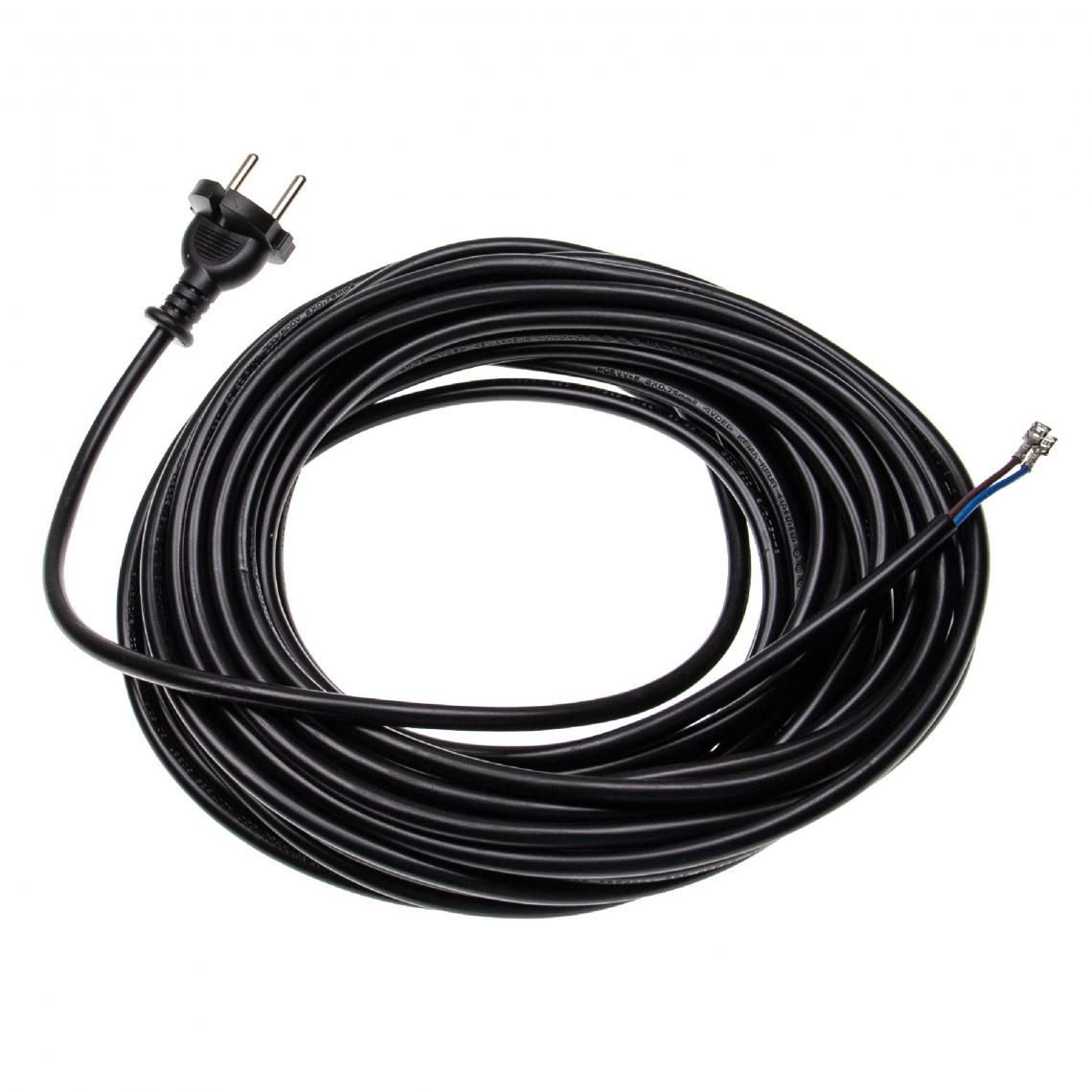 Vhbw - vhbw Câble électrique compatible avec Thomas INOX-Serie aspirateurs - 15 m, 4000 W - Accessoire entretien des sols