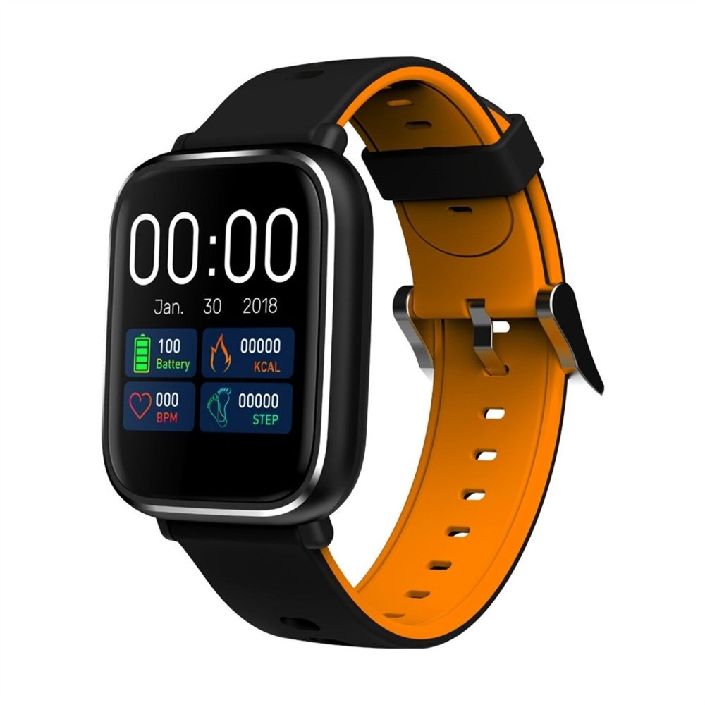 Wewoo - Bracelet connecté Q58S Écran tactile TFT de 1,3 pouces IP67 Smartwatch étancherappel d'appel de soutien / surveillance de la fréquence cardiaque / de la pression artérielle / du sommeil Orange - Bracelet connecté