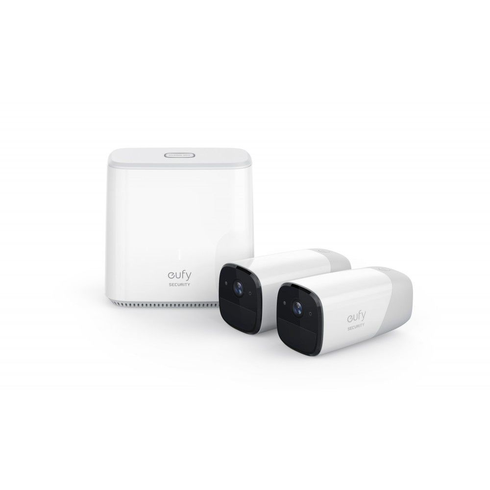 Eufy - Caméra De Surveillance Sans Fil EufyCam - Pack 2 Caméras + Base - Caméra de surveillance connectée