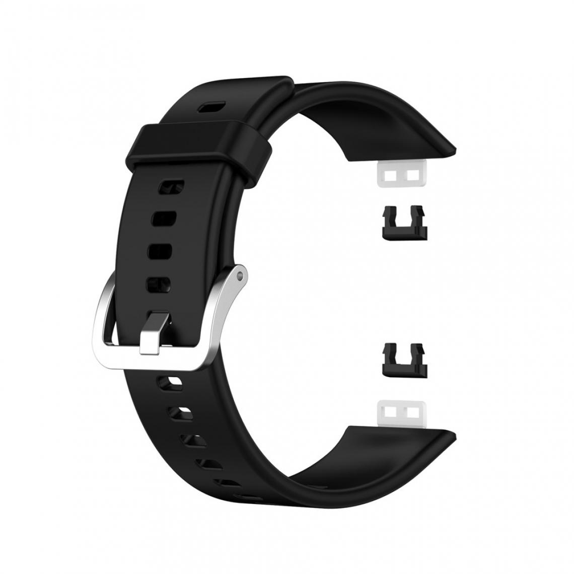 Other - Bracelet en silicone Boucle souple noir pour votre Huawei Watch Fit 2020 - Accessoires bracelet connecté