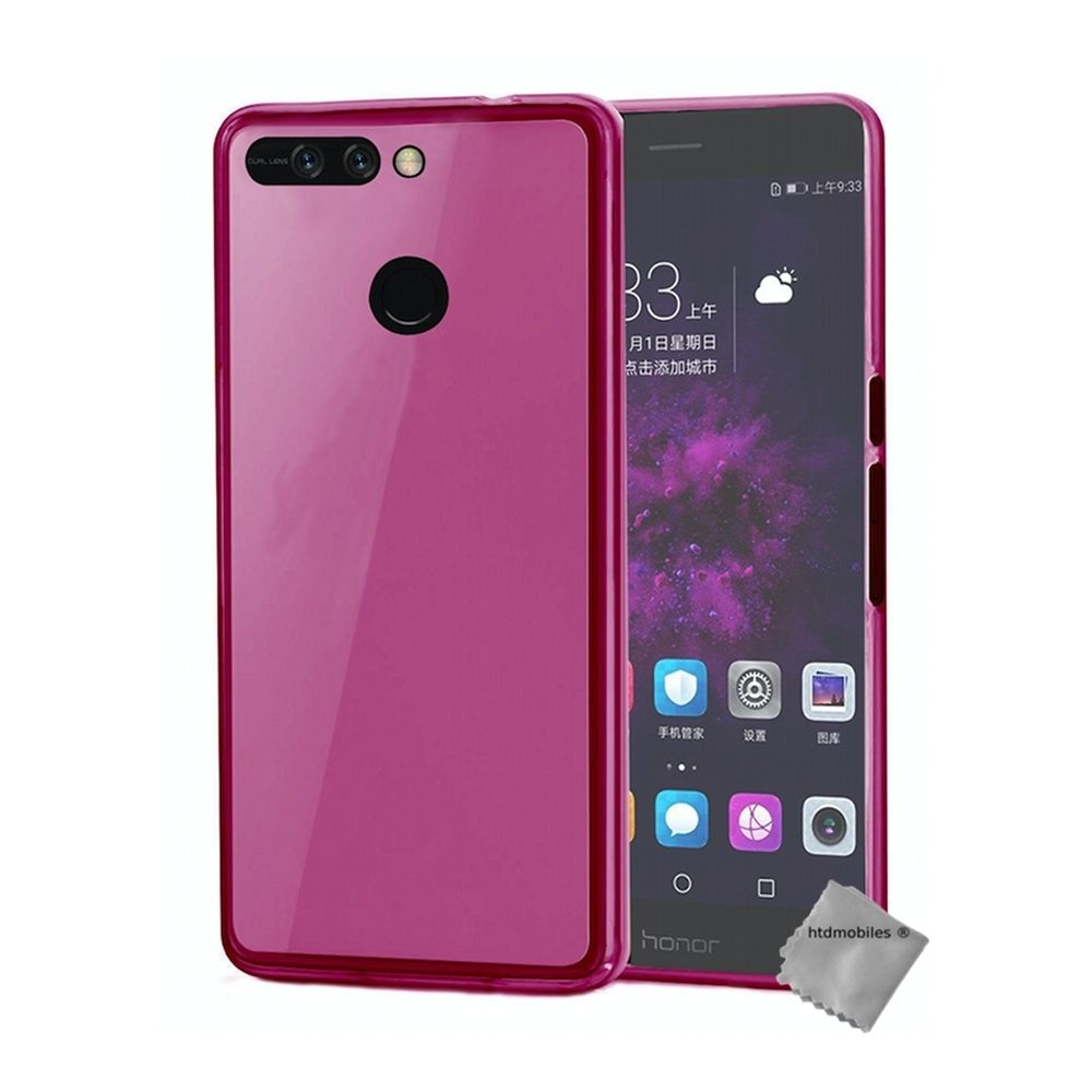 Htdmobiles - Housse etui coque pochette silicone gel fine pour Huawei Honor 8 Pro (V9) + film ecran - ROSE - Autres accessoires smartphone