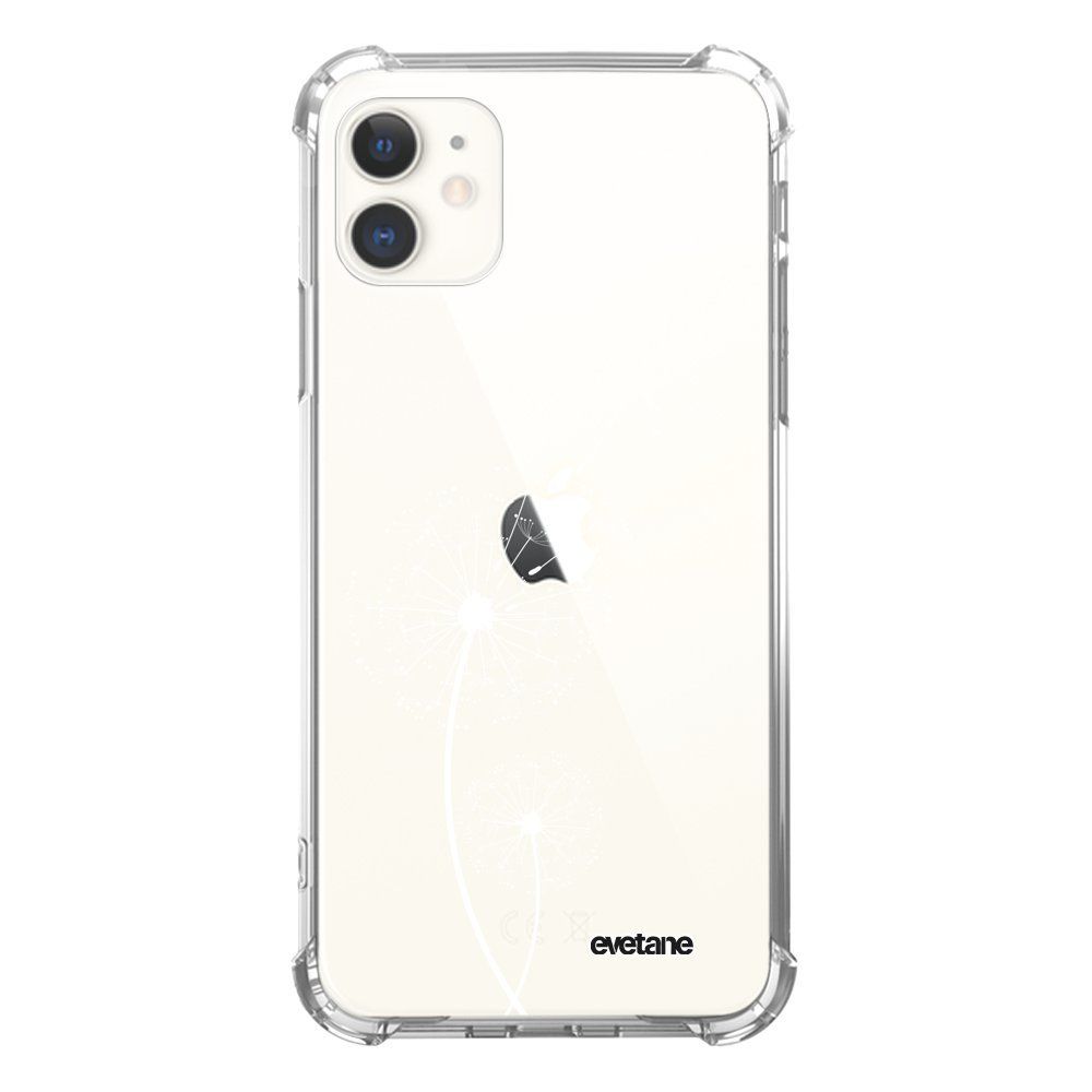 Evetane - Coque iPhone 11 anti-choc souple avec angles renforcés transparente Pissenlit blanc Evetane - Coque, étui smartphone