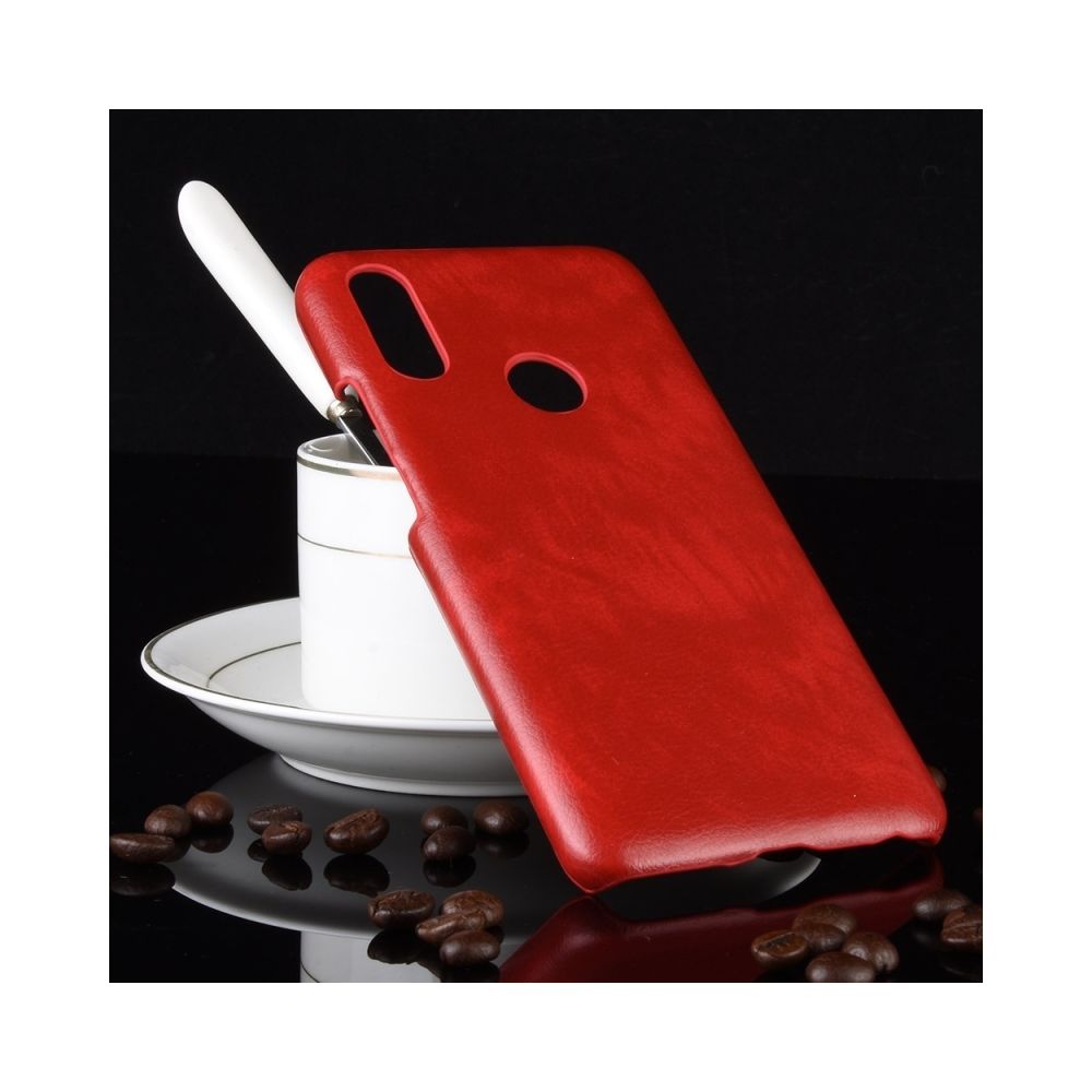 Wewoo - Coque antichoc Litchi PC + PU pour Meizu Note 9 Rouge - Coque, étui smartphone
