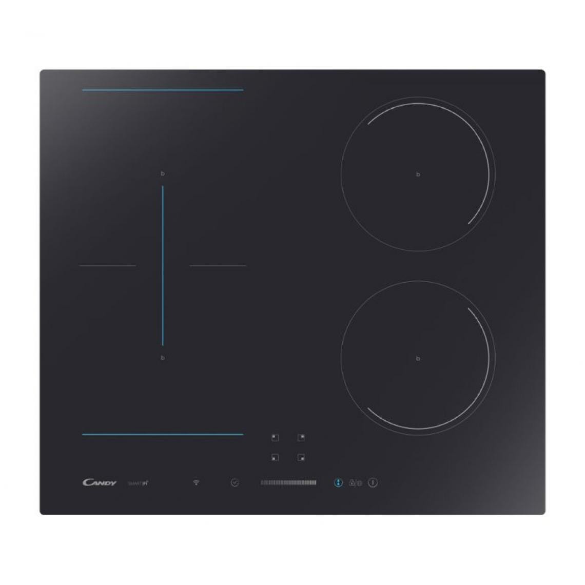 Arcades - Candy CTP644SCWIFI Noir Intégré (placement) 59 cm Plaque avec zone à induction 4 zone(s) - Table de cuisson